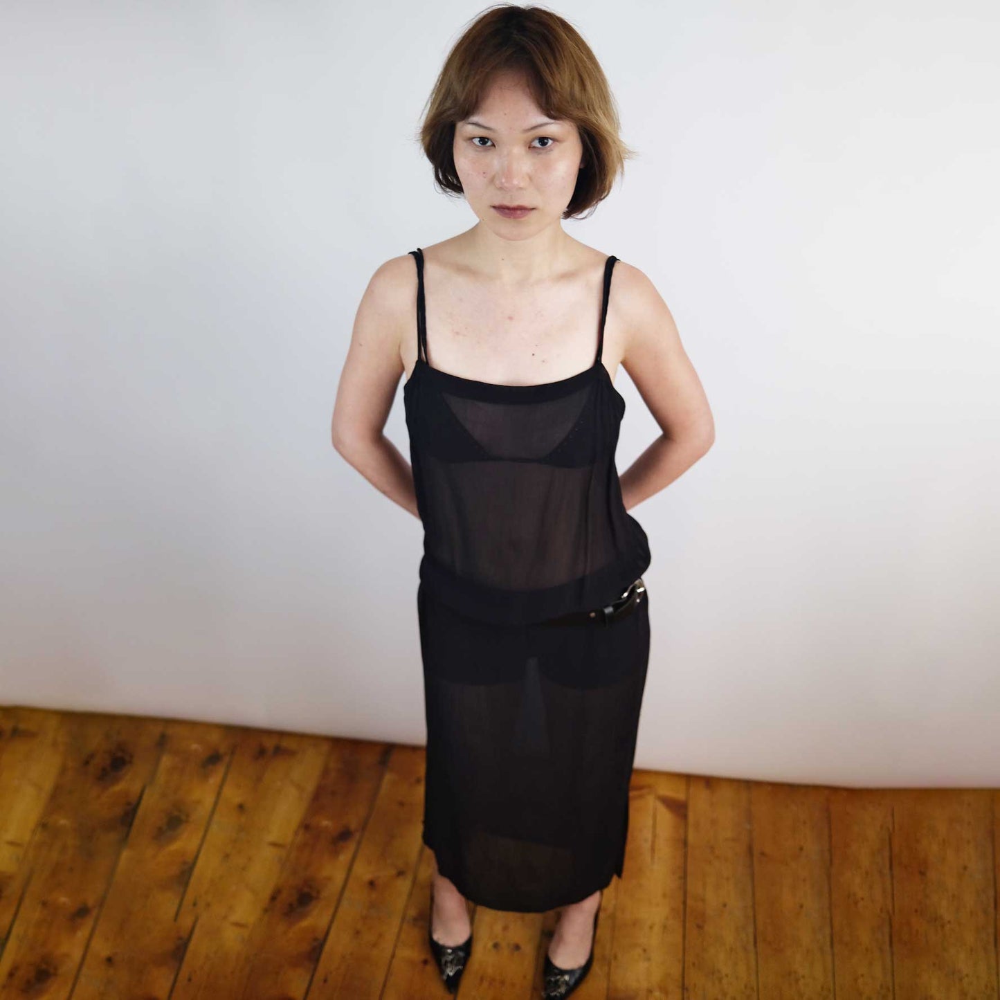 00's Isabel Marant Sheer Slip Maxi Dress - S