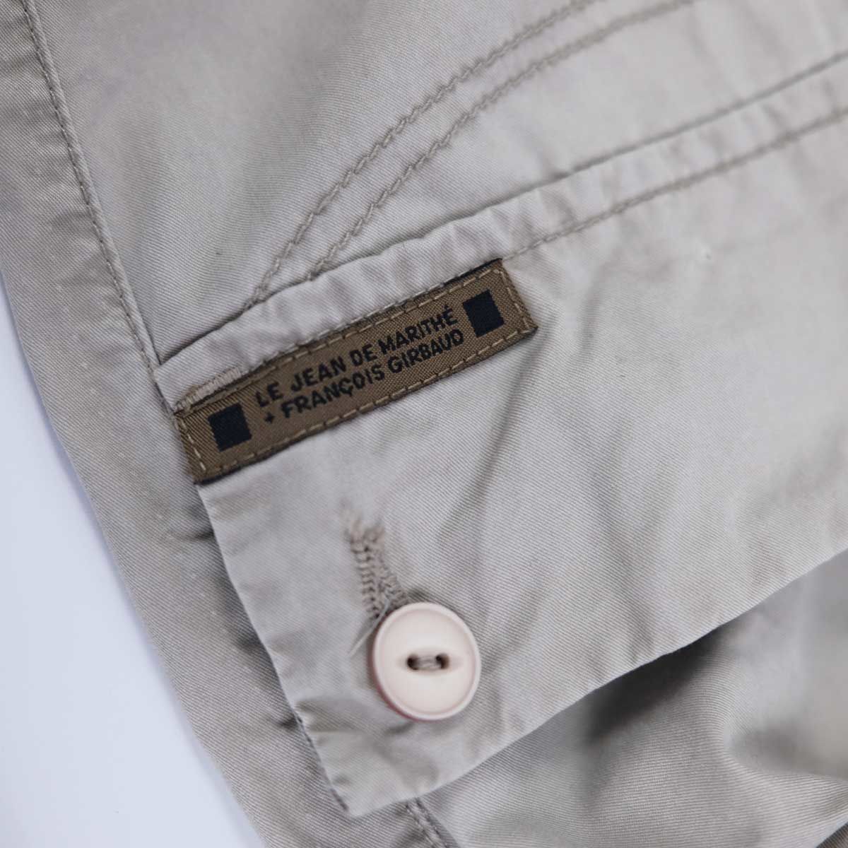00's Marithé + François Girbaud Parachute Pants in Biege - W 