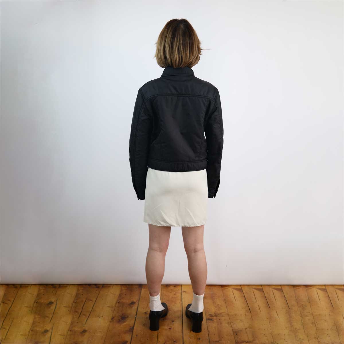00's Diesel Nylon Box Jacket in Black - S/M