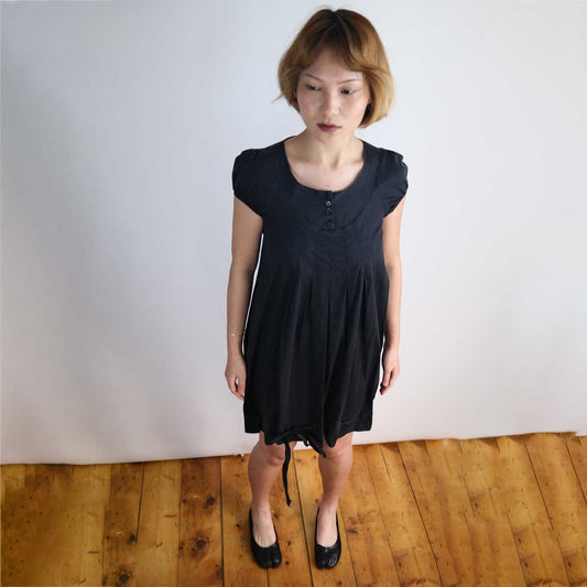 00's Cop Copine Drawstring Hem Bubble Dress in Black - XS