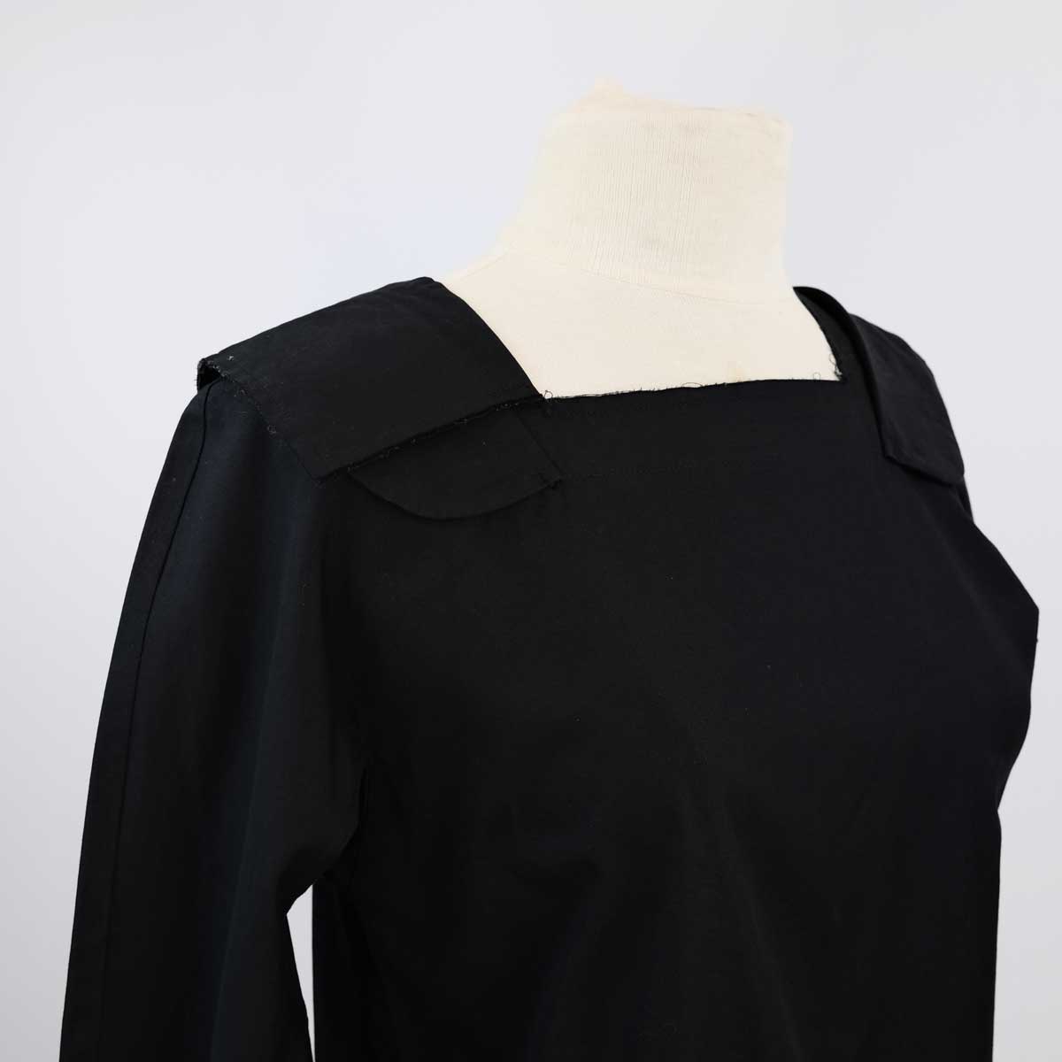 Comme des Garçons Two Dimensional Collar Blouse in Black - XS
