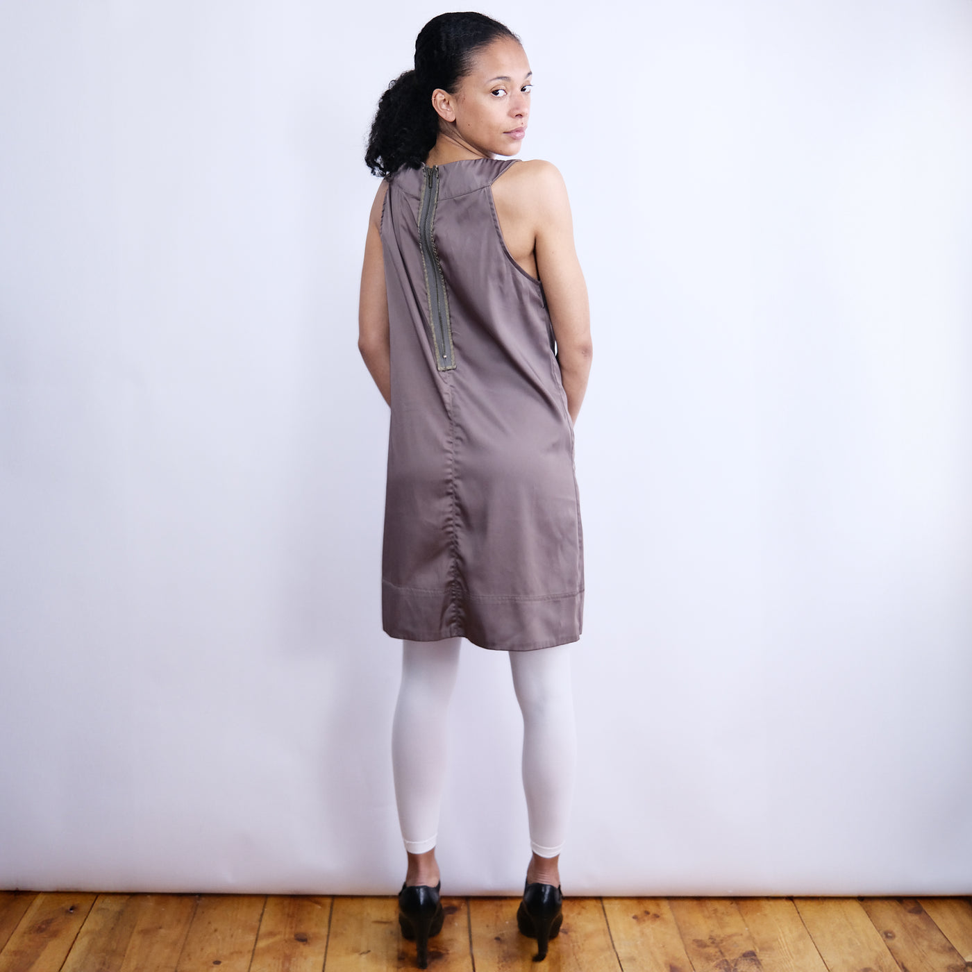 00's Marc Jacobs Babydoll Dress in Brown - S