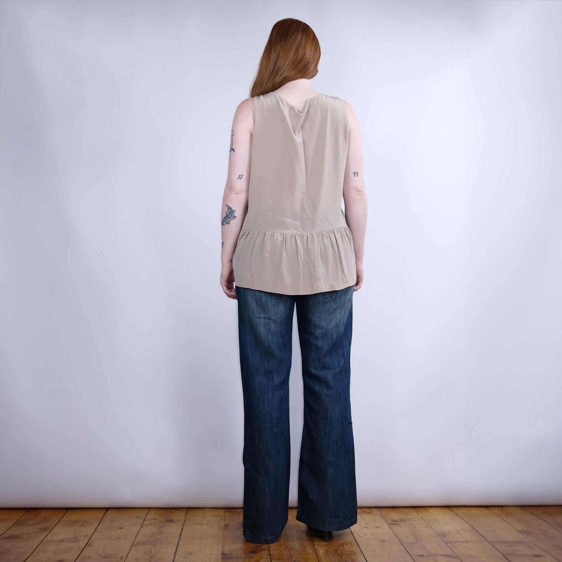 SS02 Miu Miu Knit Vest with Sheer Panel Back - M/L