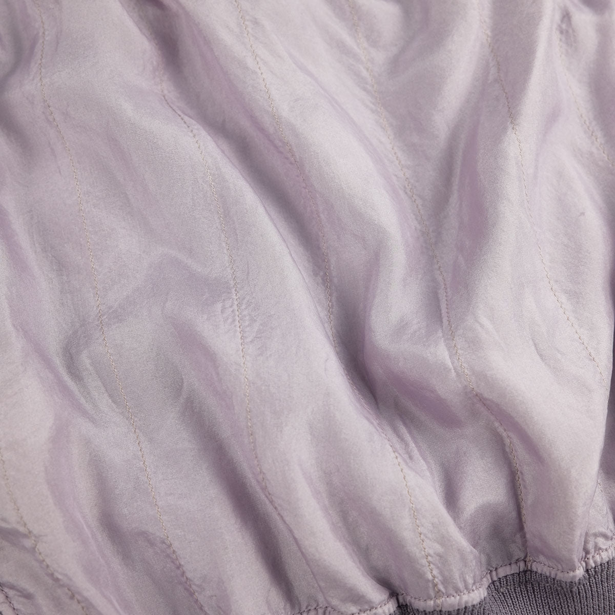 00's Prada Sport Silk Cami Top with Knit Waistband in Lilac - S/M