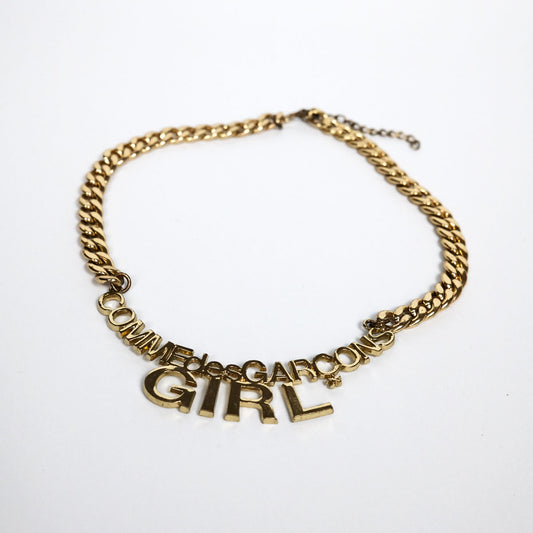 Comme des Garçons Girl Chain Necklace in Gold