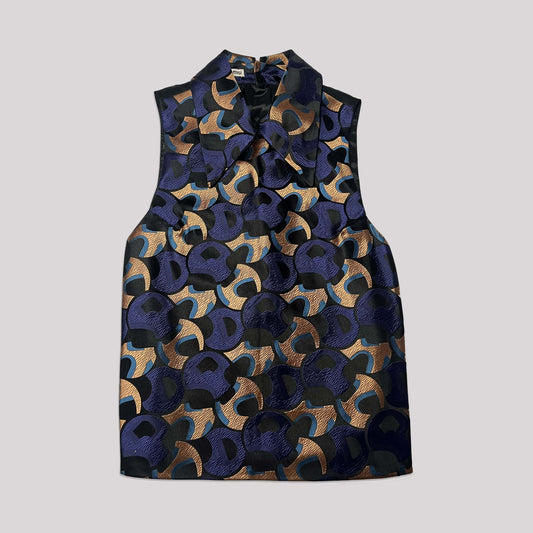 FW 2012 Miu Miu Runway Sleeveless Silk Top - XS 
