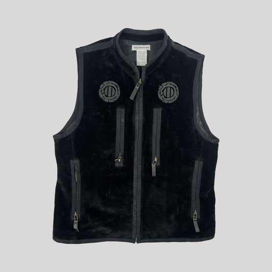 Fall 1997 Issey Miyake Waistcoat in Black Velvet - M 