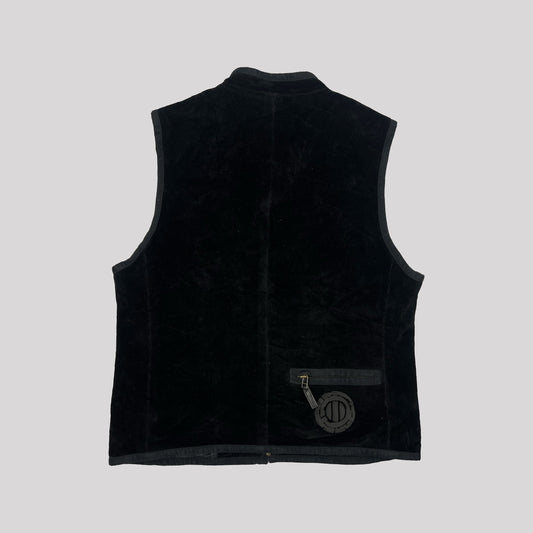 Fall 1997 Issey Miyake Waistcoat in Black Velvet - M 