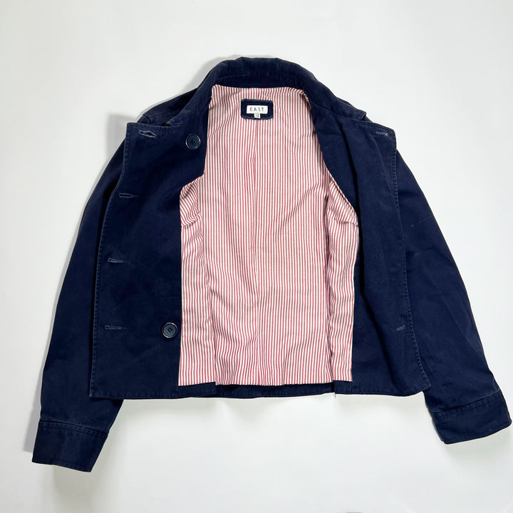 00's Short Trench Coat Jacket in Navy - M
