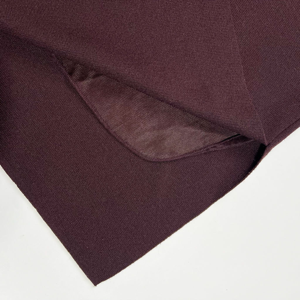 00's Sarah Pacini Merino Wool Pencil Skirt in Burgandy - S