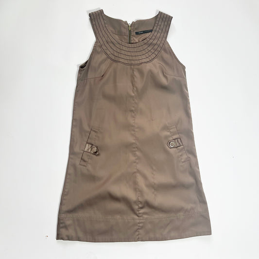 00's Marc Jacobs Babydoll Dress in Brown - S