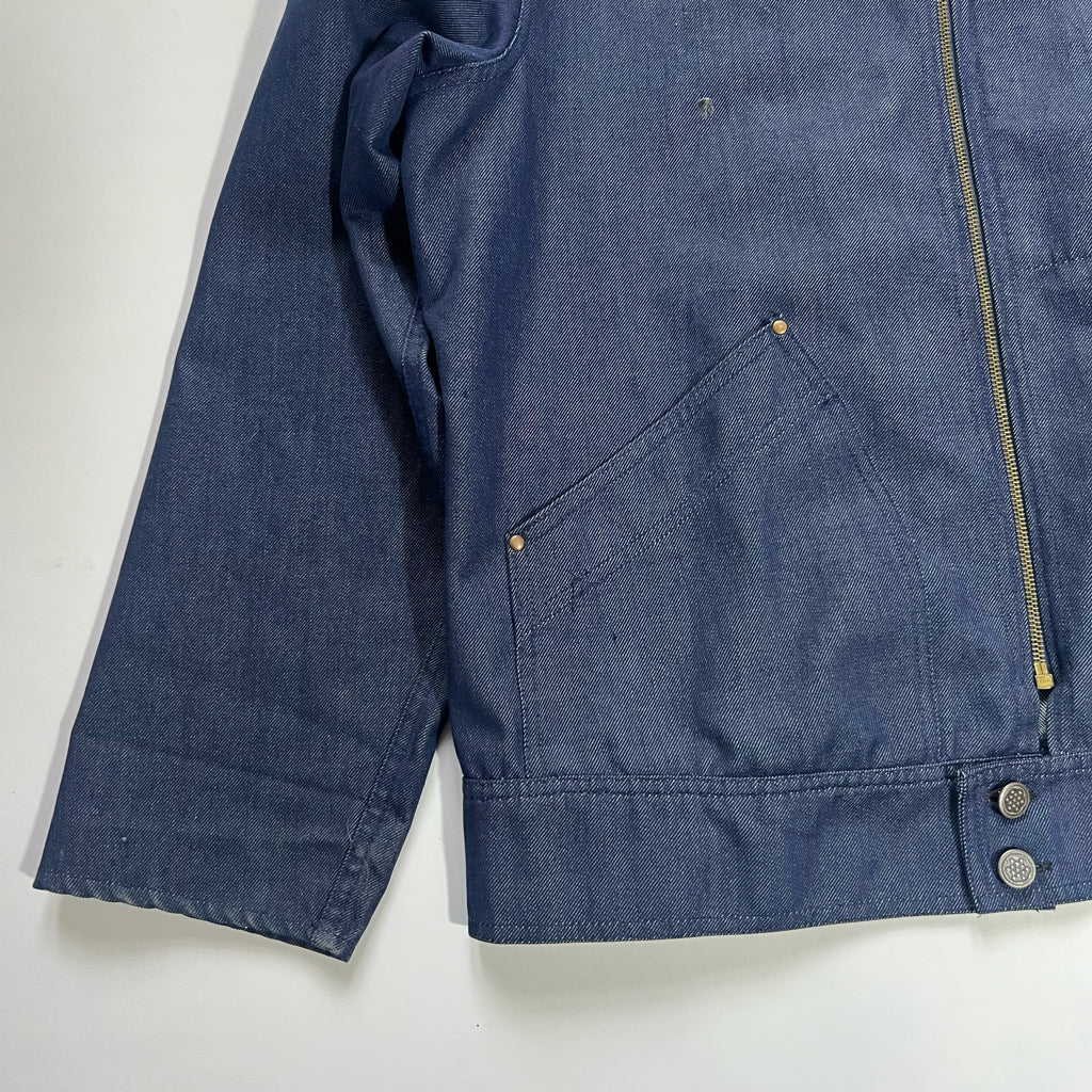 60's French Workwear Denim Chore Coat - M