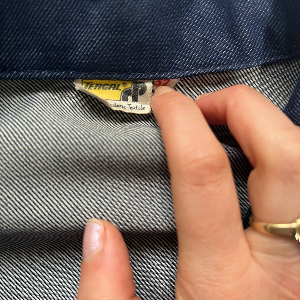 60's French Workwear Denim Chore Coat - M