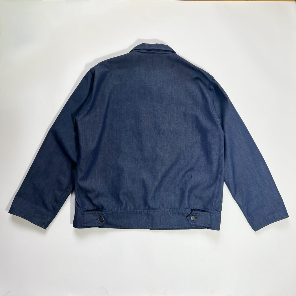 60's French Workwear Denim Chore Coat - M