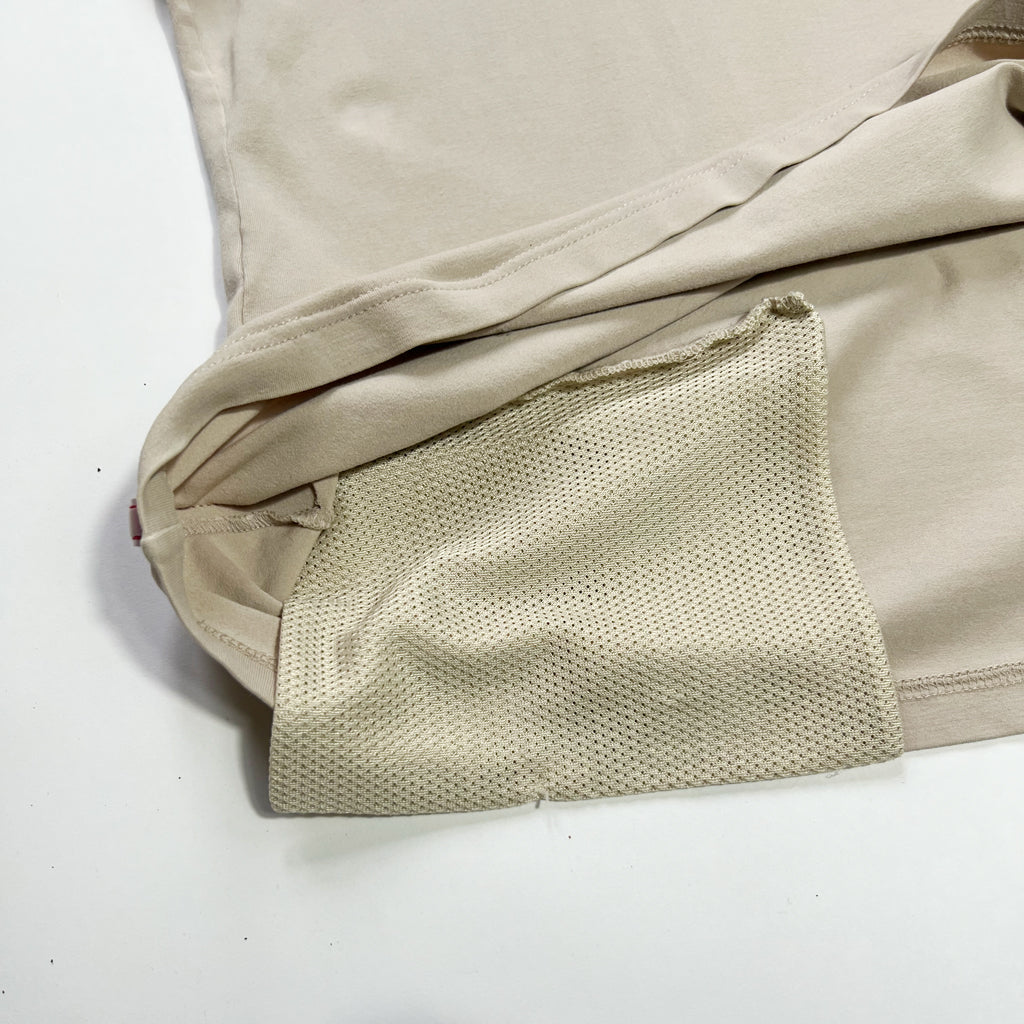 SS99 Prada Sport Baby Tee with Nylon Zip Pocket in Dusty Pink - S/M