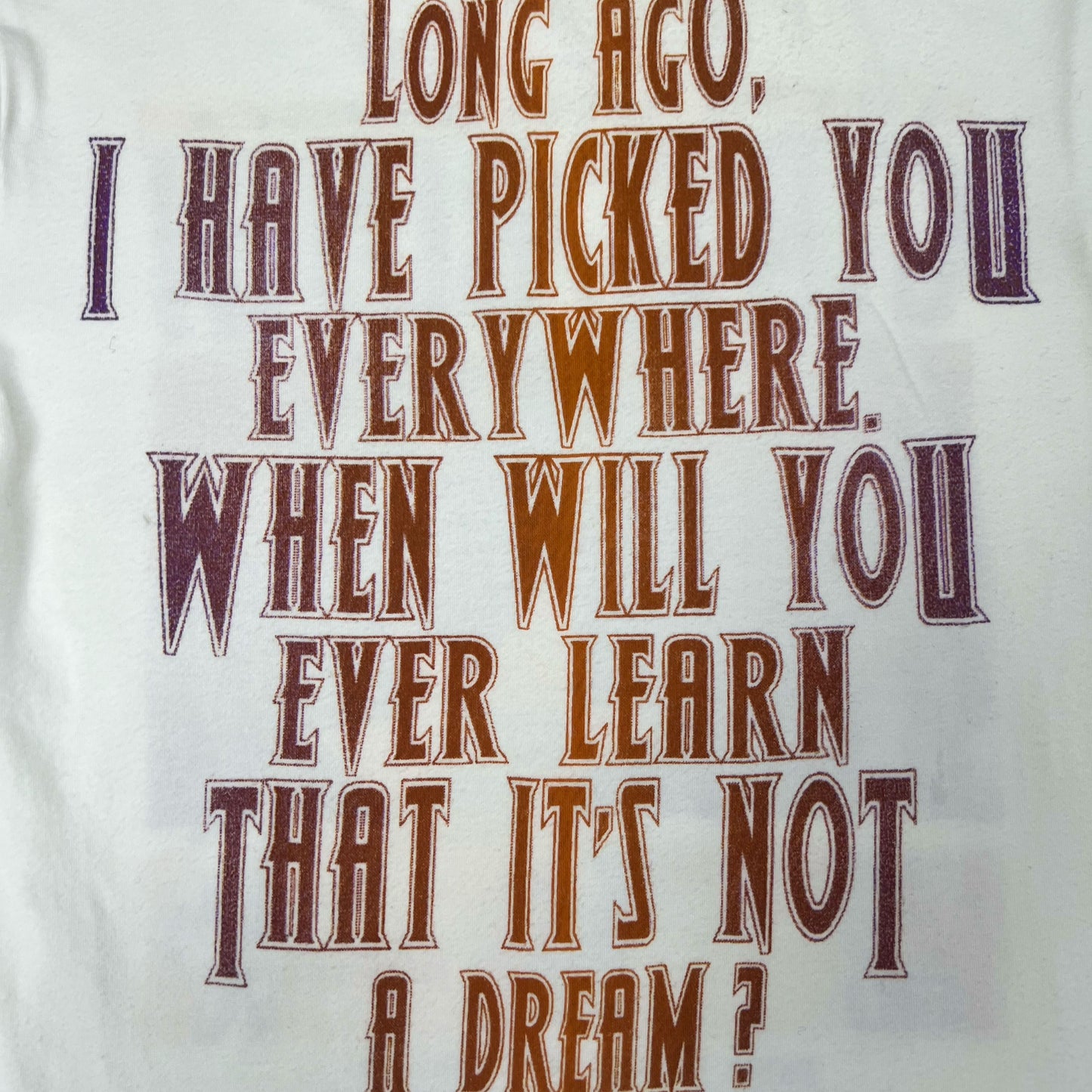 00's Sly Japan Tshirt with Girls Blah Graphic - M