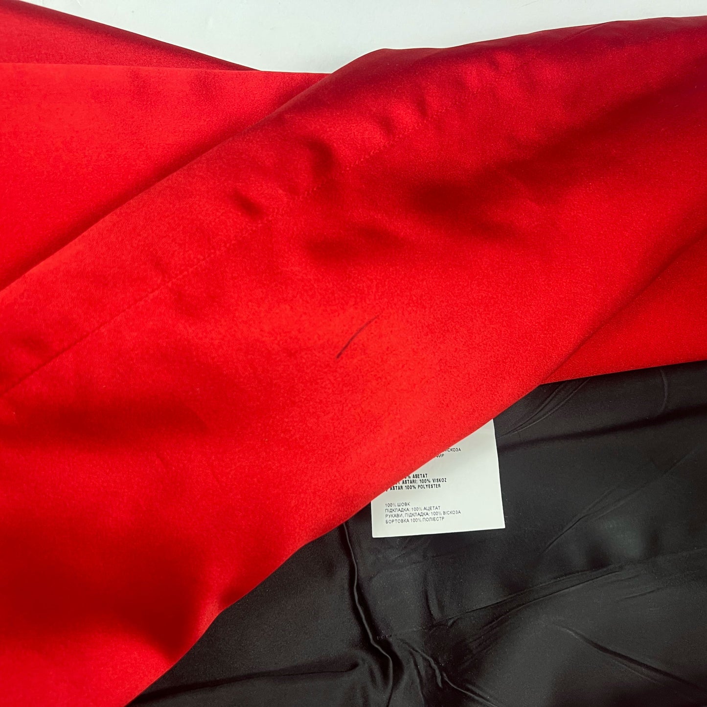Resort 2012 Miu Miu Dress Coat in Red Silk - S