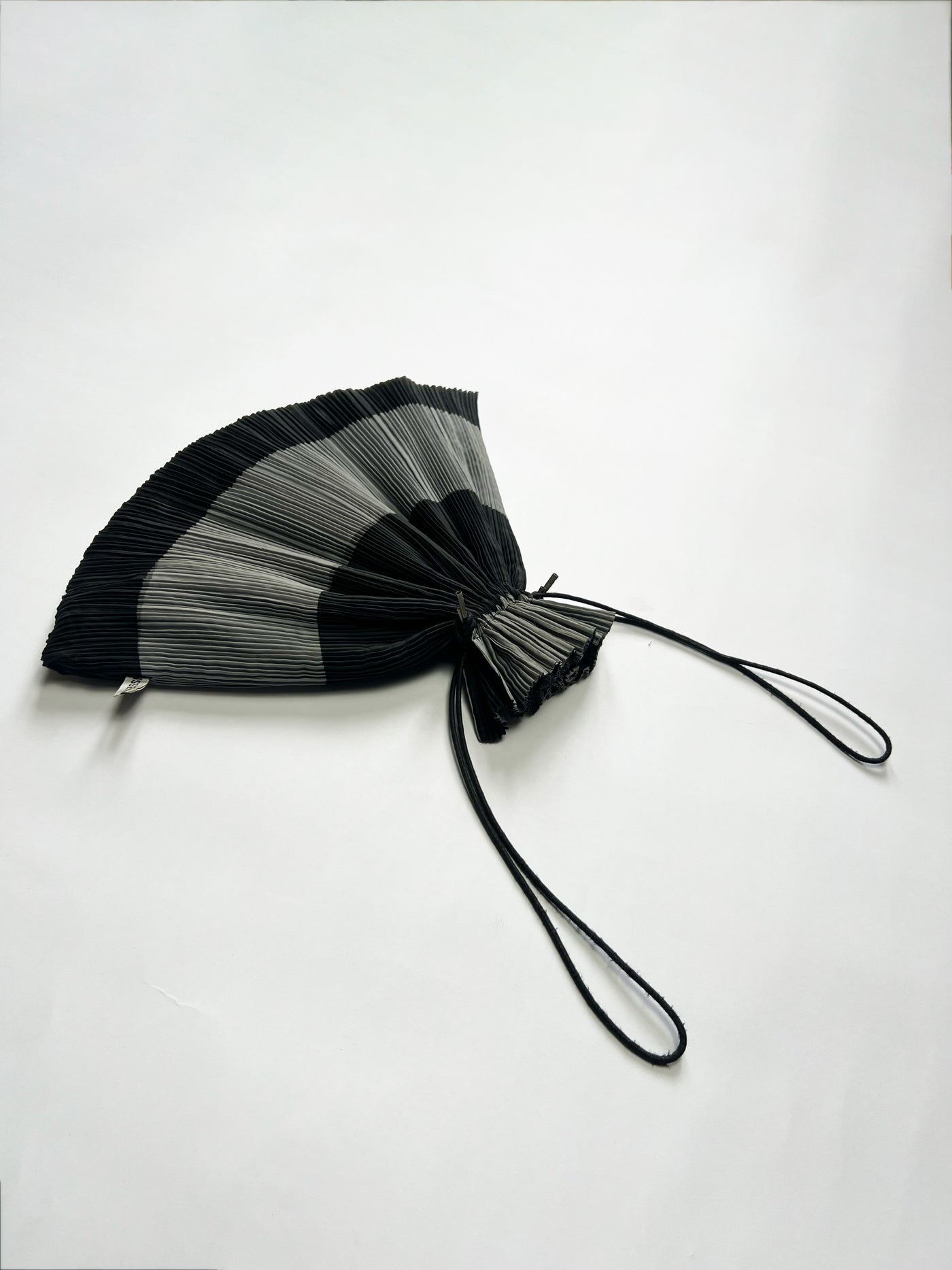 90's Issey Miyake Reversible Pleated Clutch Bag with Drawstring