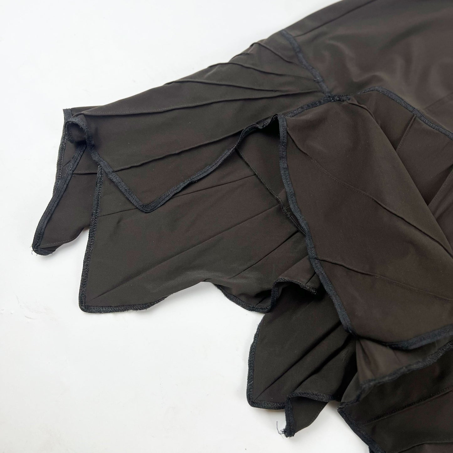 00's Marithé François Girbaud asymmetric Midi Skirt in Brown - S/M