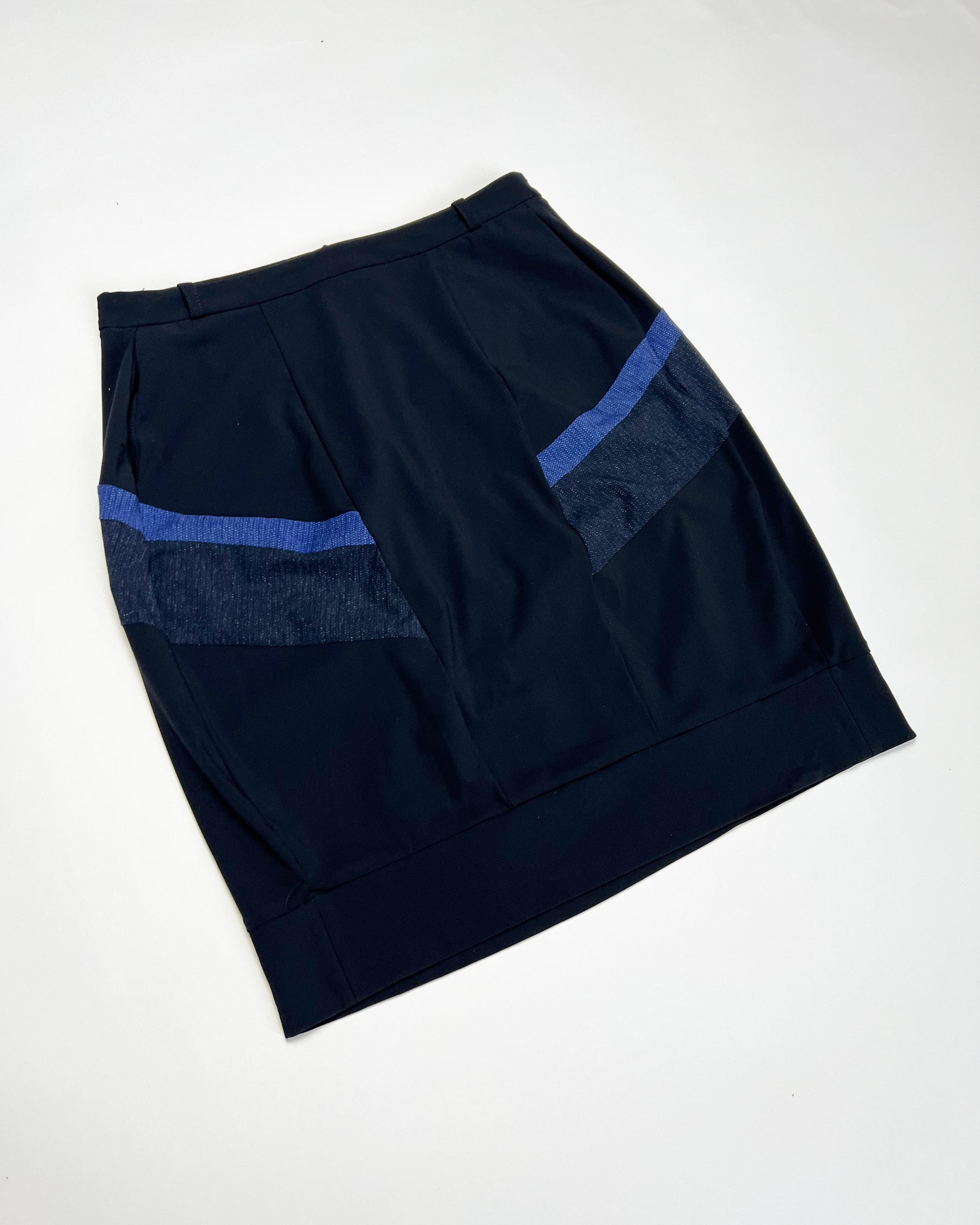 00's Marithé + François Girbaud Structural Mini Skirt with Colour Block Panels - XS