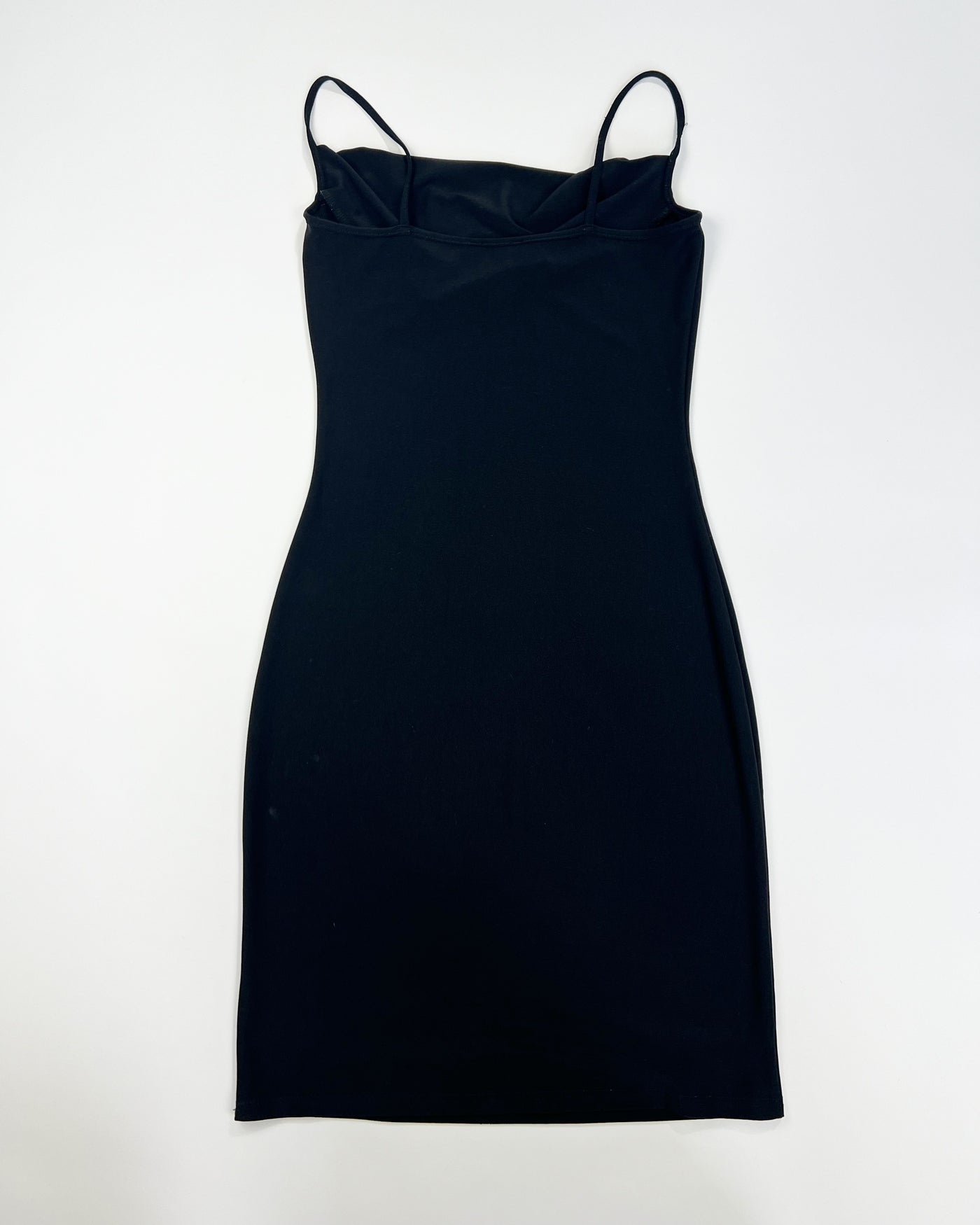 90's Top Shop Cami Dress with Cowlneck in Black - S