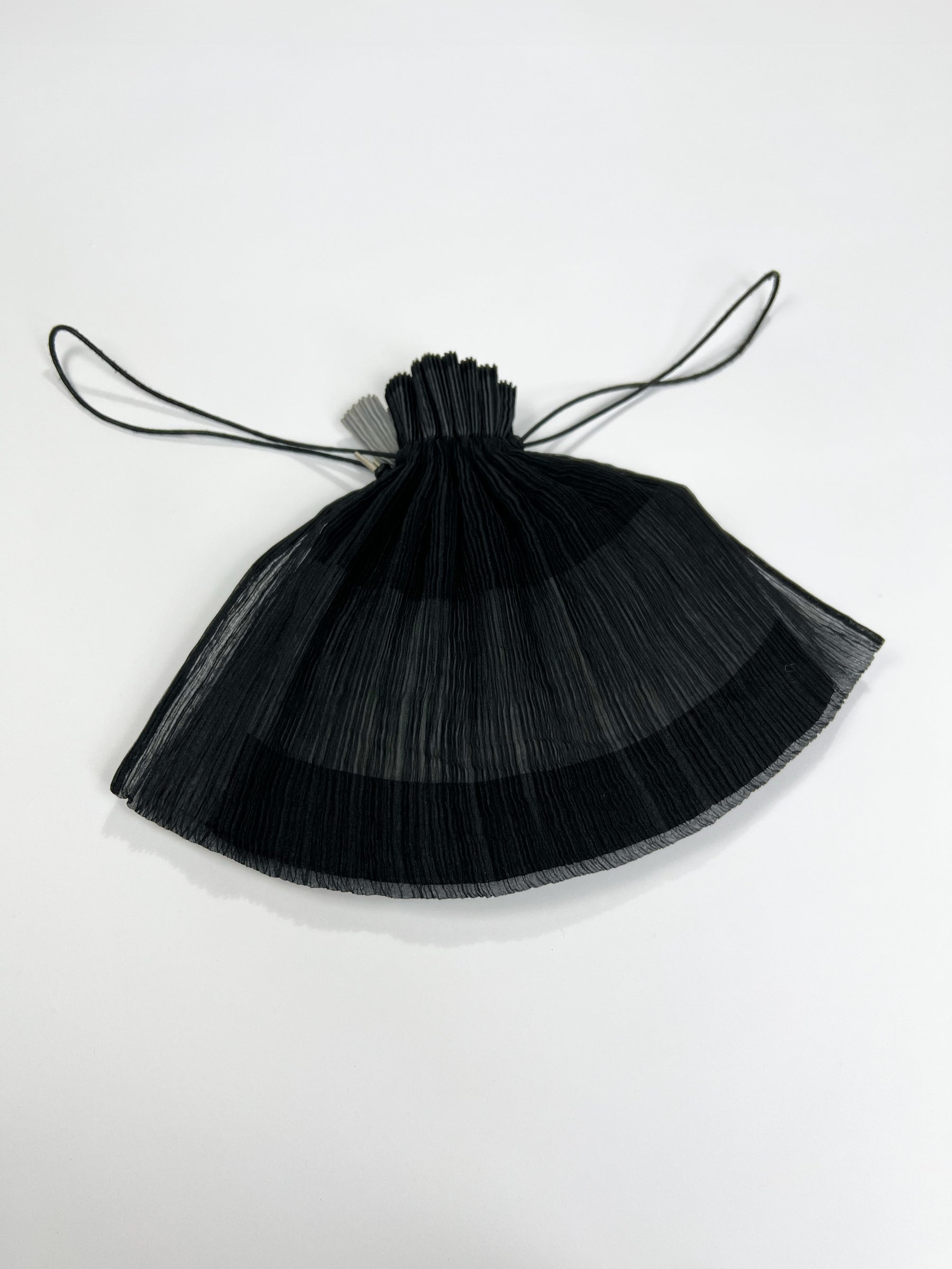 90's Issey Miyake Reversible Pleated Clutch Bag with Drawstring