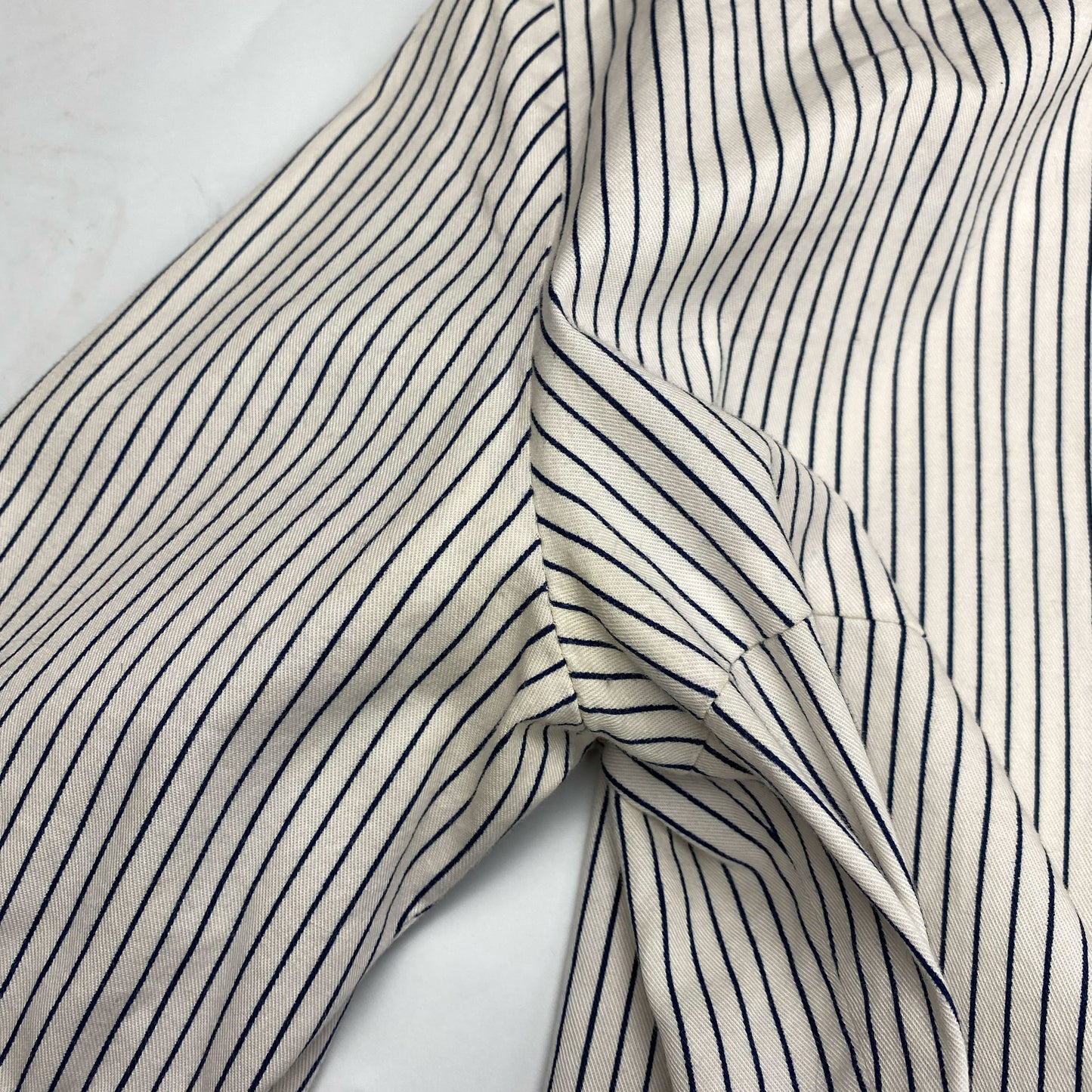 00's Blugirl Blumarine Shirt in Navy Pinstripe - M