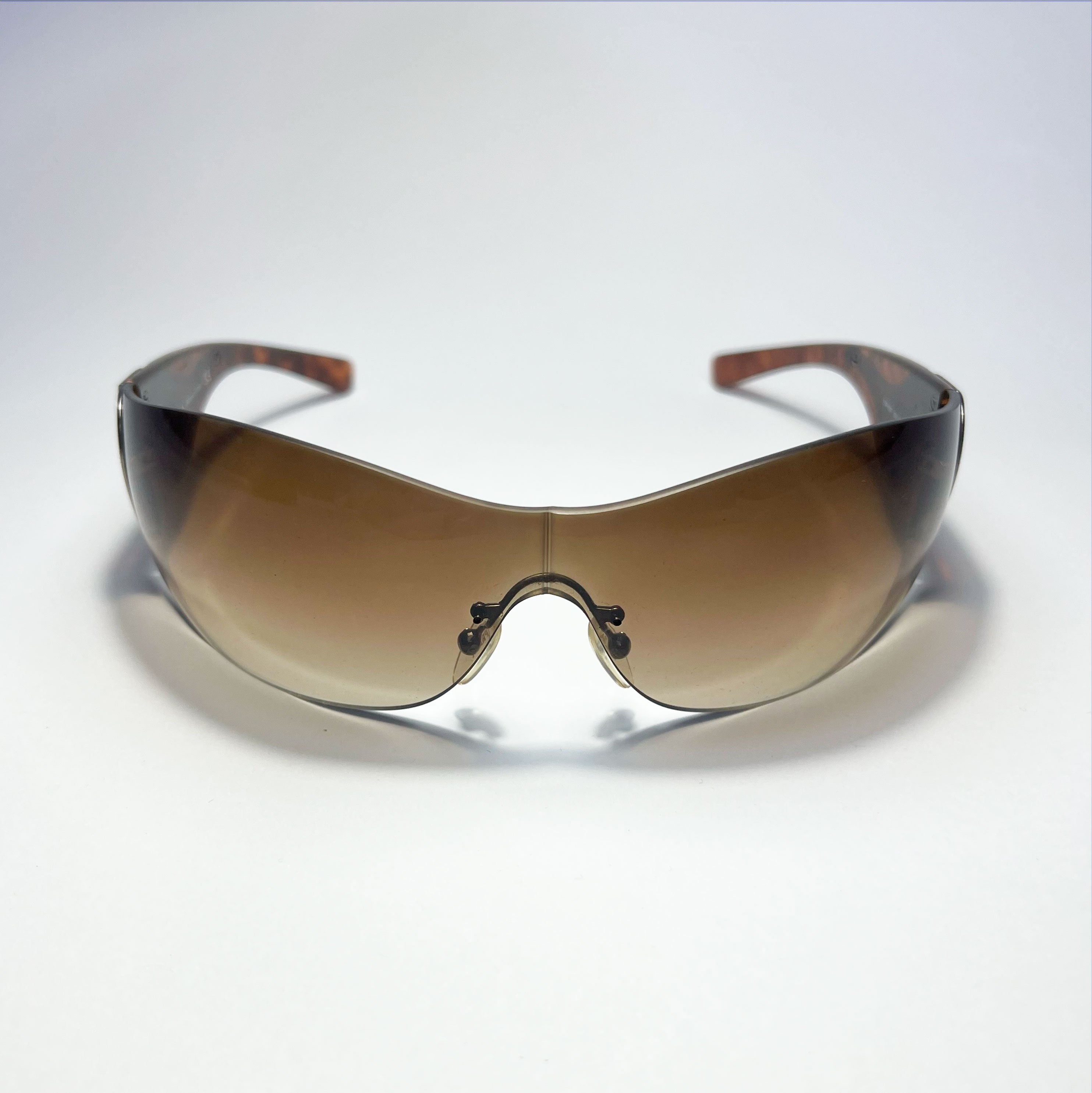 Prada rimless shield sunglasses on sale