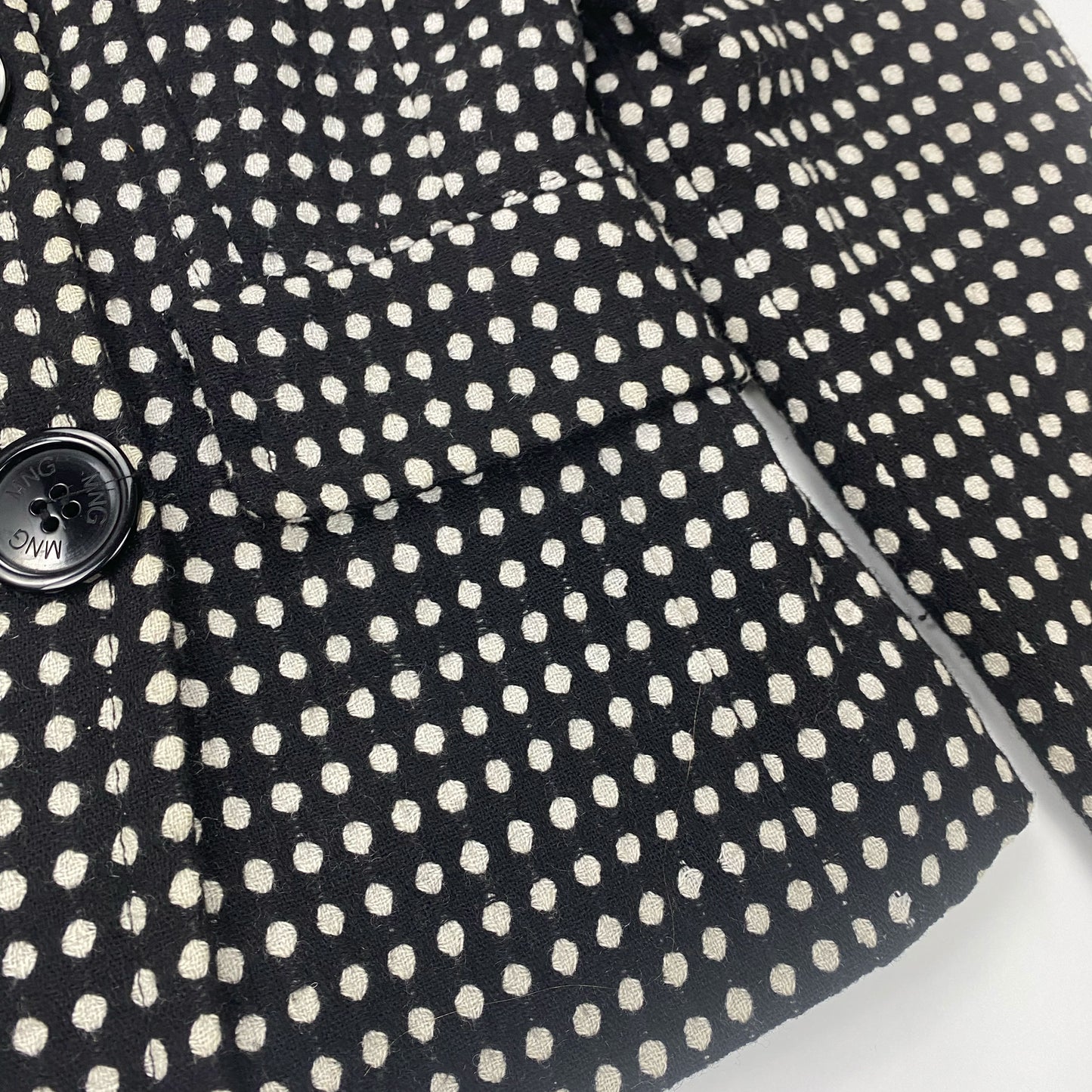 00's Polka Dot Double Breasted Jacket - S