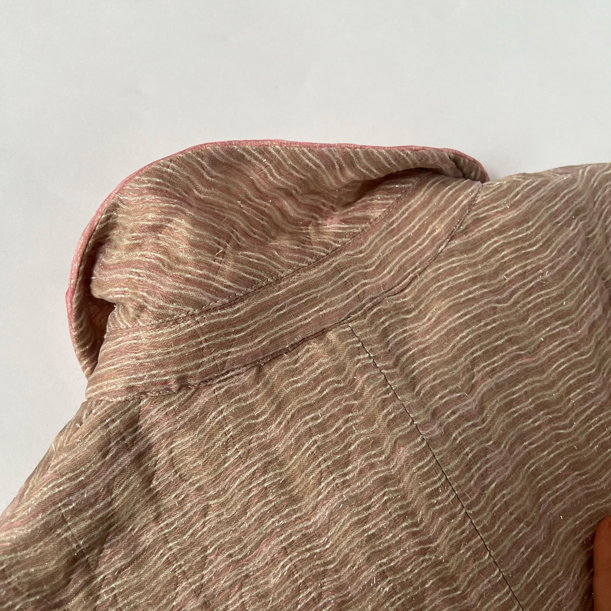 FW 2007 Miu Miu Runway Silk Jacket in Pink  - M 