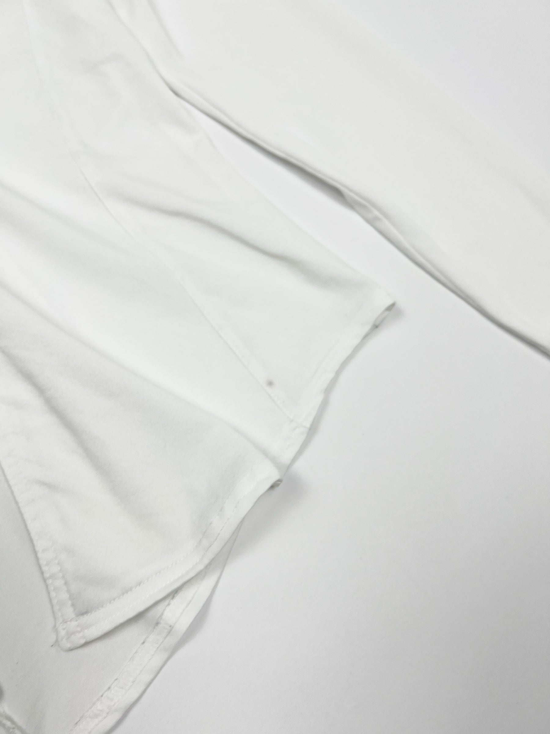 00'S Morgan de Toi Longsleeve Top with Single Button Closure in White - S