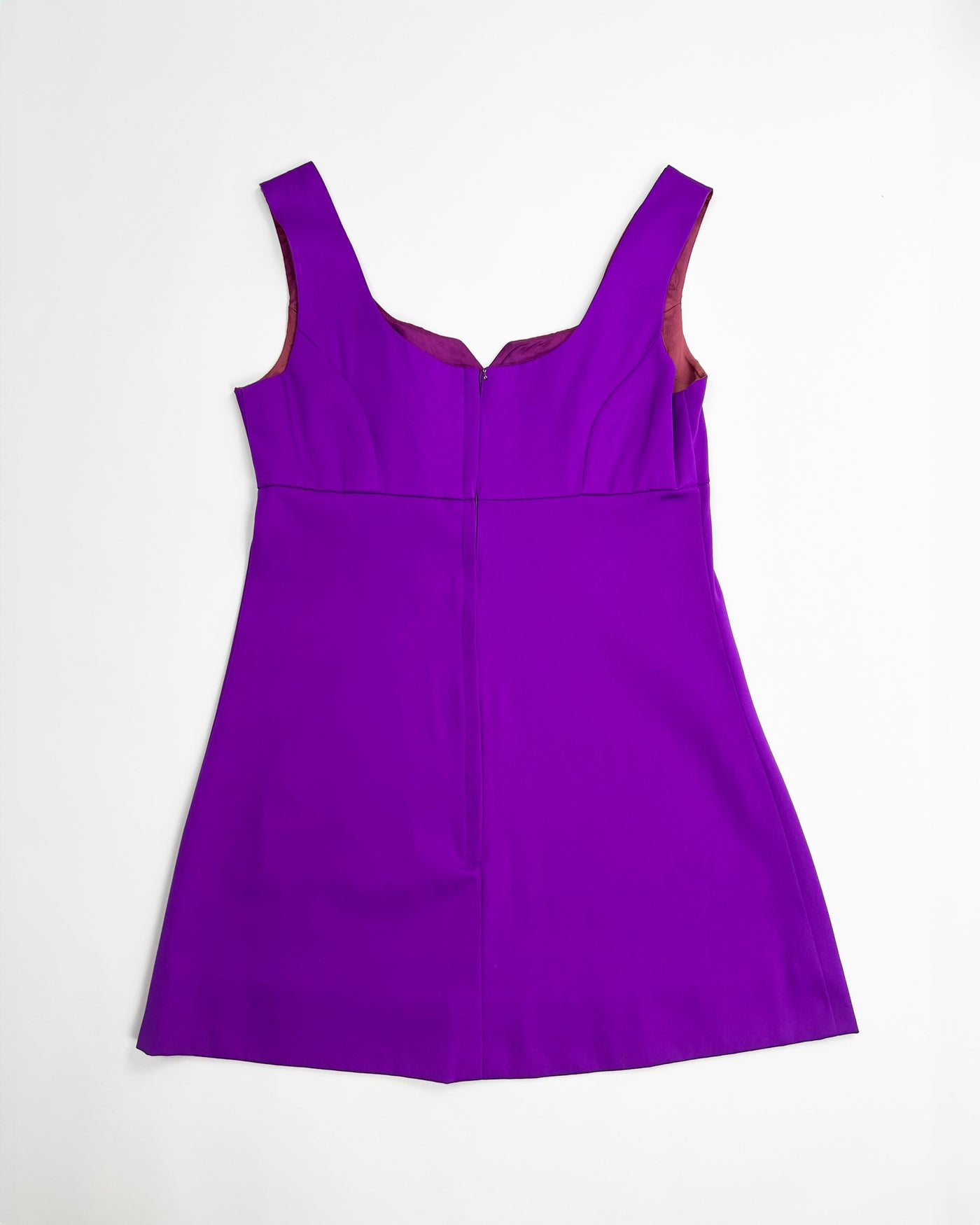 1970's Babydoll Mini Dress in Purple - S/M