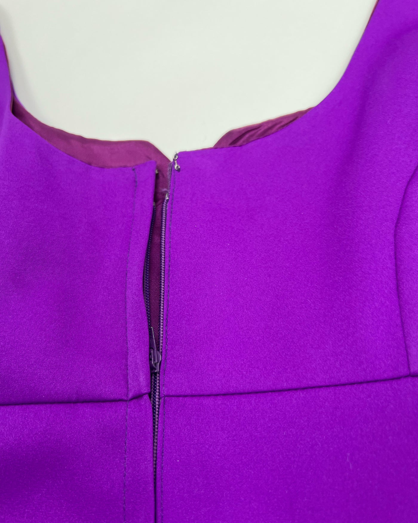 1970's Babydoll Mini Dress in Purple - S/M