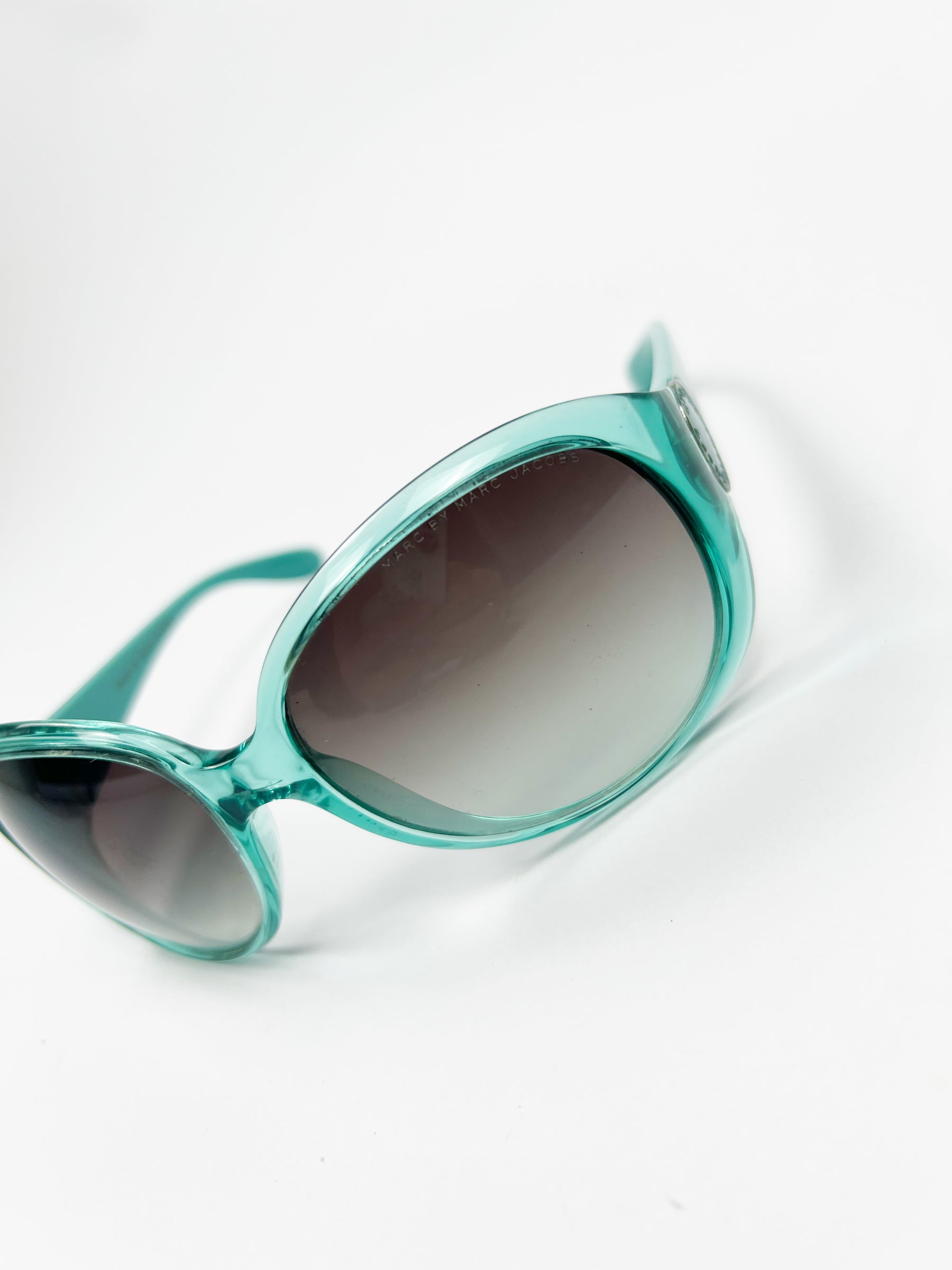 00's Marc Jacobs Oversized Sunglasses in Aqua