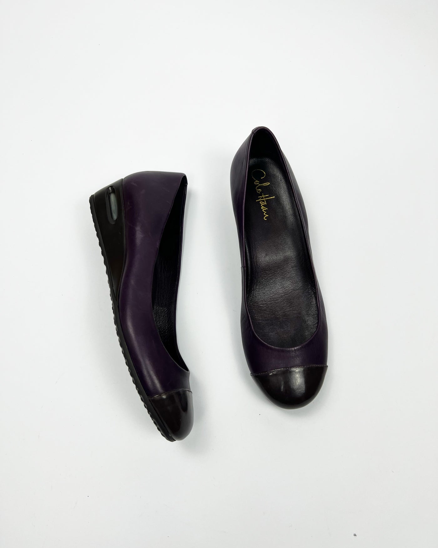 00's Nike Air x Cole Haan Ballerina Wedges in Plum - UK 7