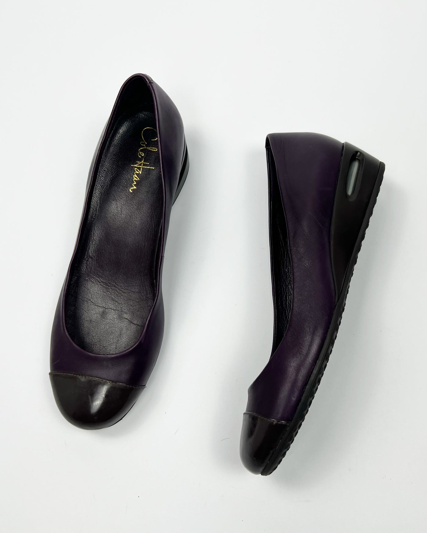 00's Nike Air x Cole Haan Ballerina Wedges in Plum - UK 7