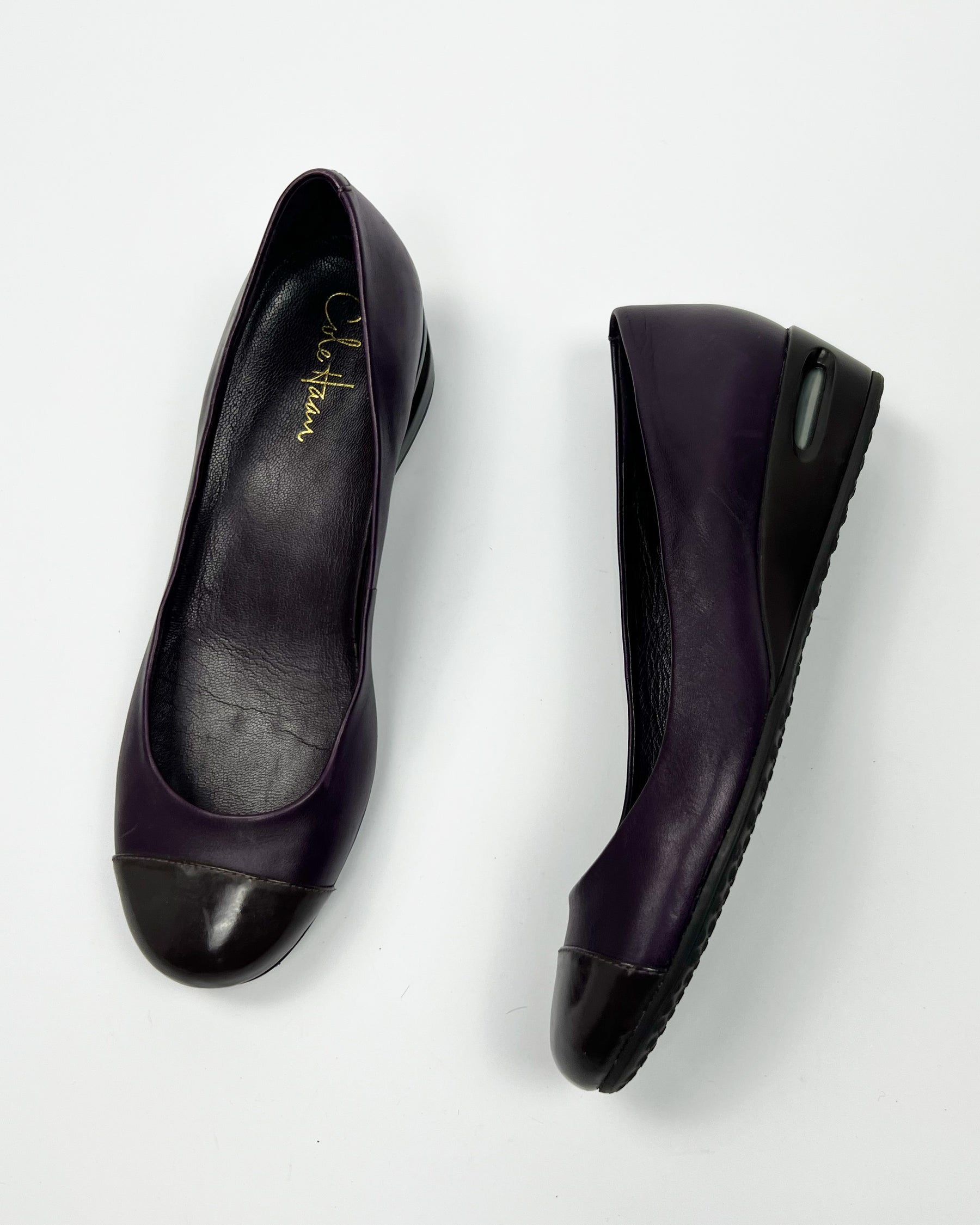 00's Nike Air x Cole Haan Ballerina Wedges in Plum - UK 7