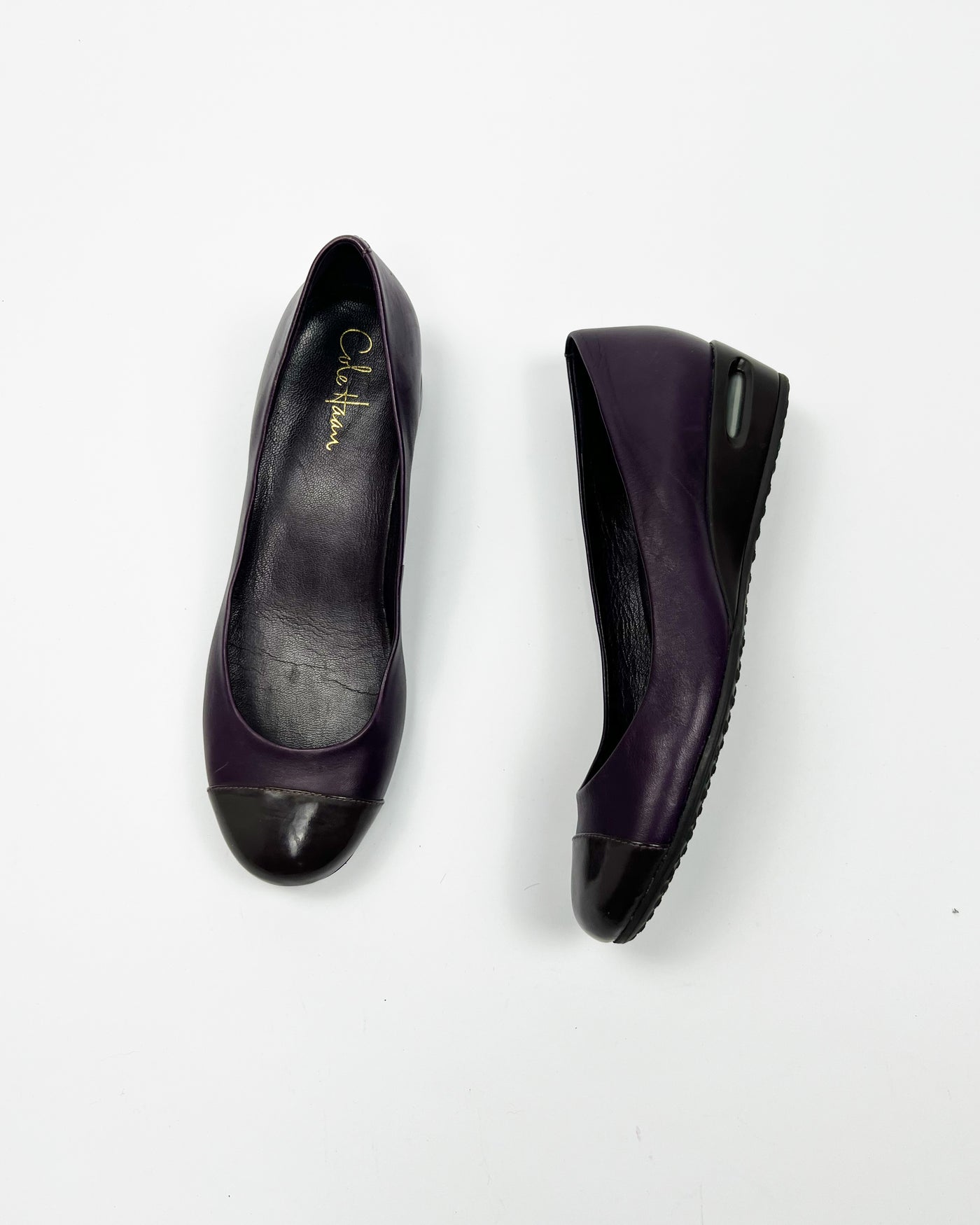 00's Nike Air x Cole Haan Ballerina Wedges in Plum - UK 7