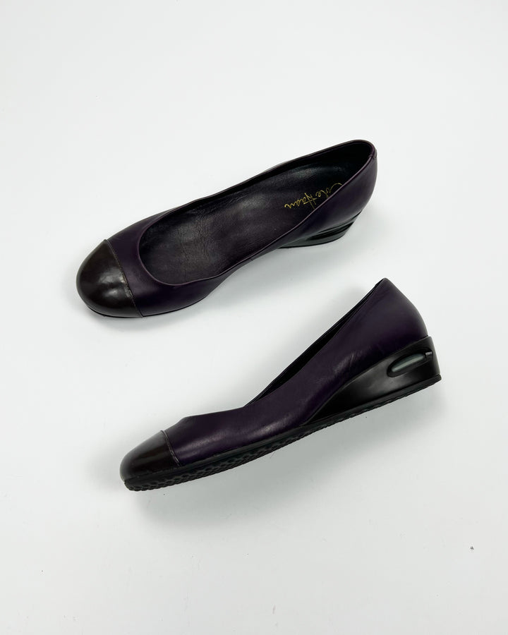 00's Nike Air x Cole Haan Ballerina Wedges in Plum - UK 7