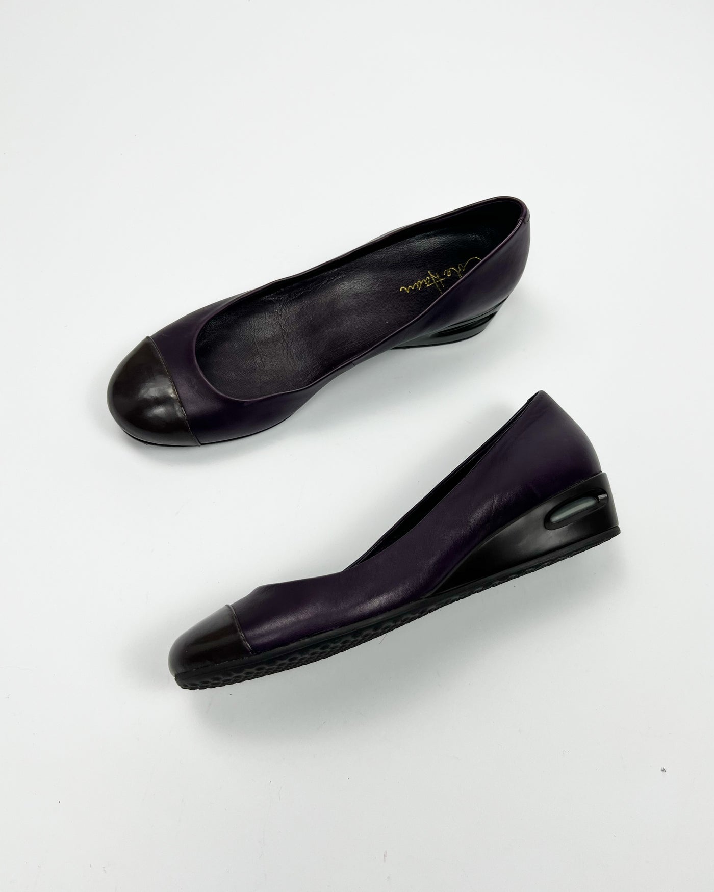 00's Nike Air x Cole Haan Ballerina Wedges in Plum - UK 7