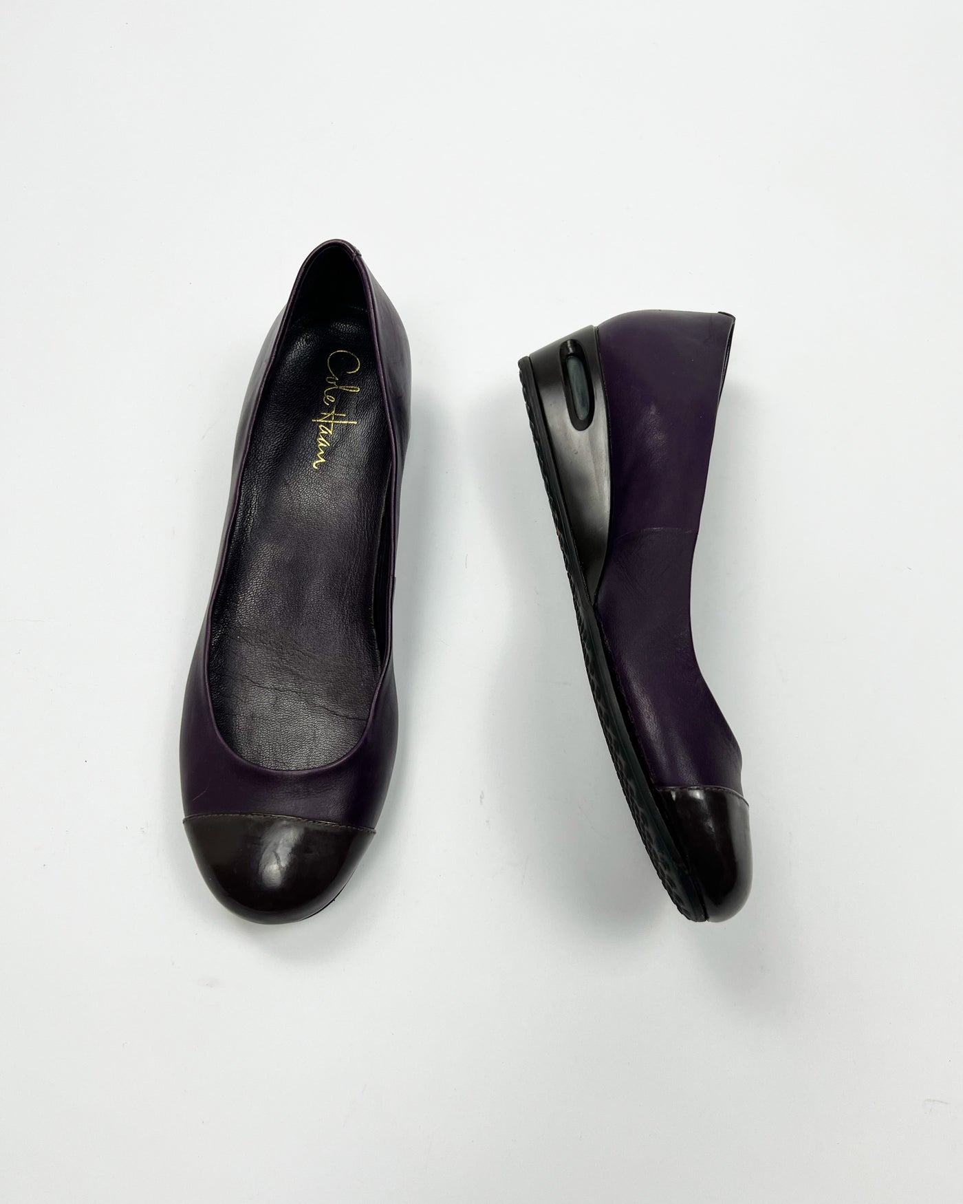 00's Nike Air x Cole Haan Ballerina Wedges in Plum - UK 7