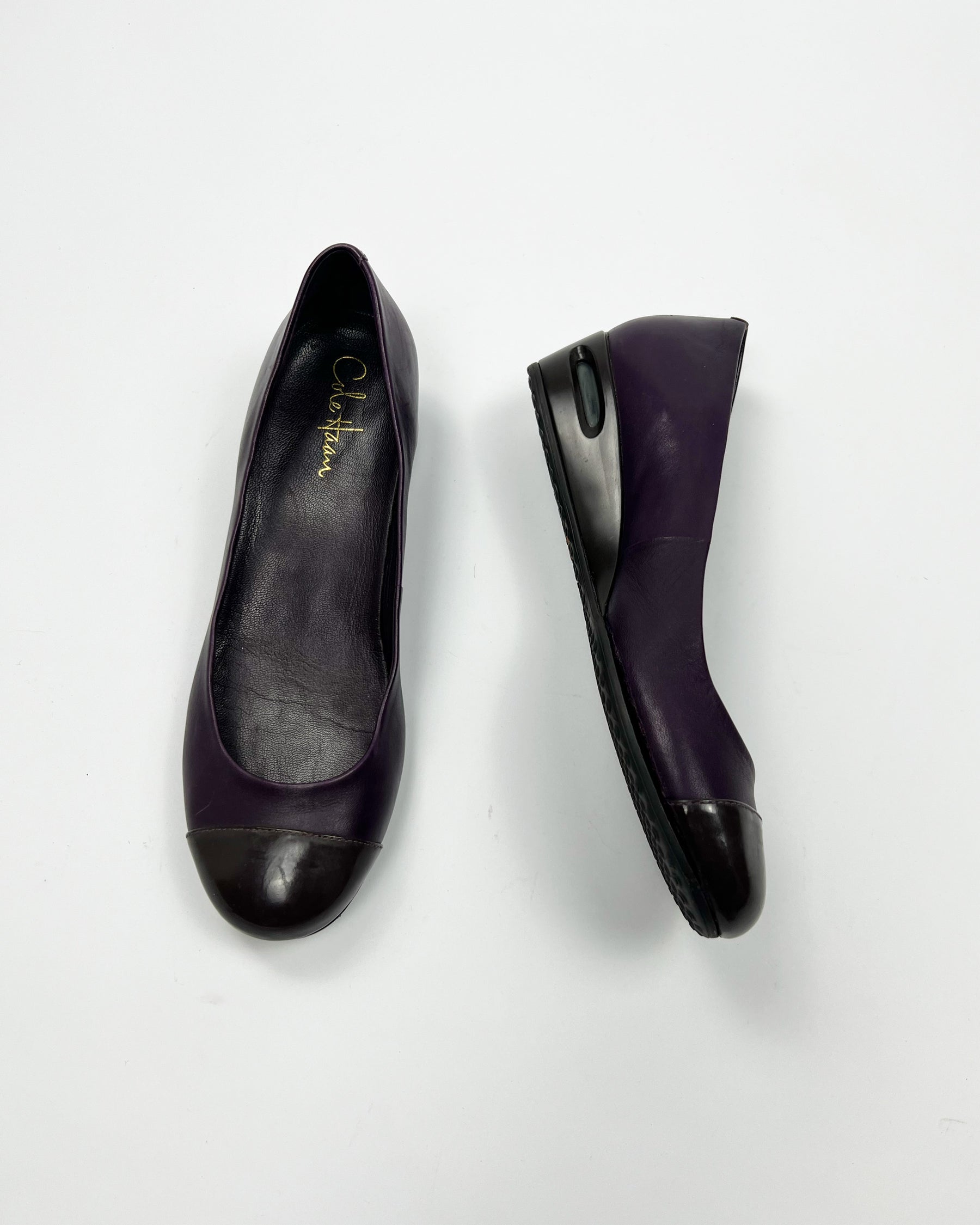 00's Nike Air x Cole Haan Ballerina Wedges in Plum - UK 7