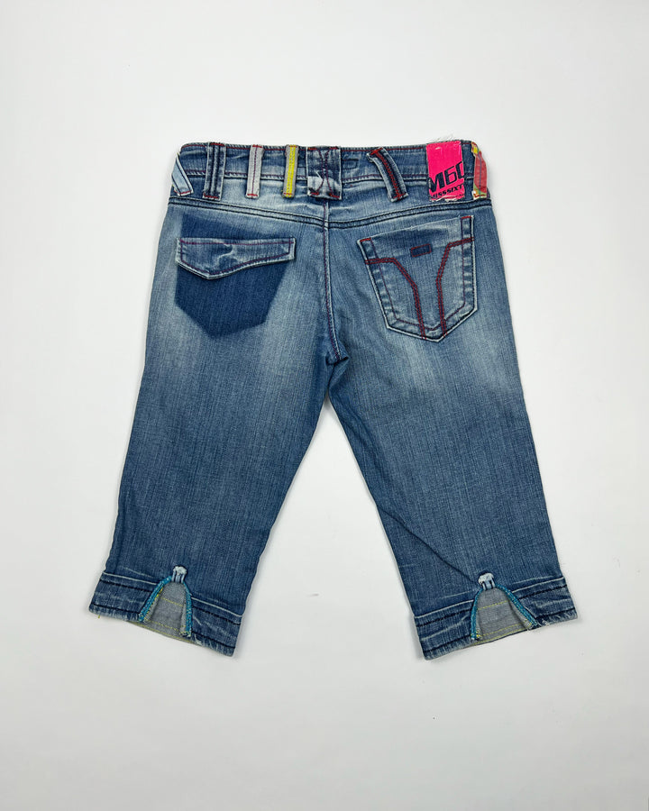 00's Miss Sixty Capri Jeans with Statement Belt Loops - W26