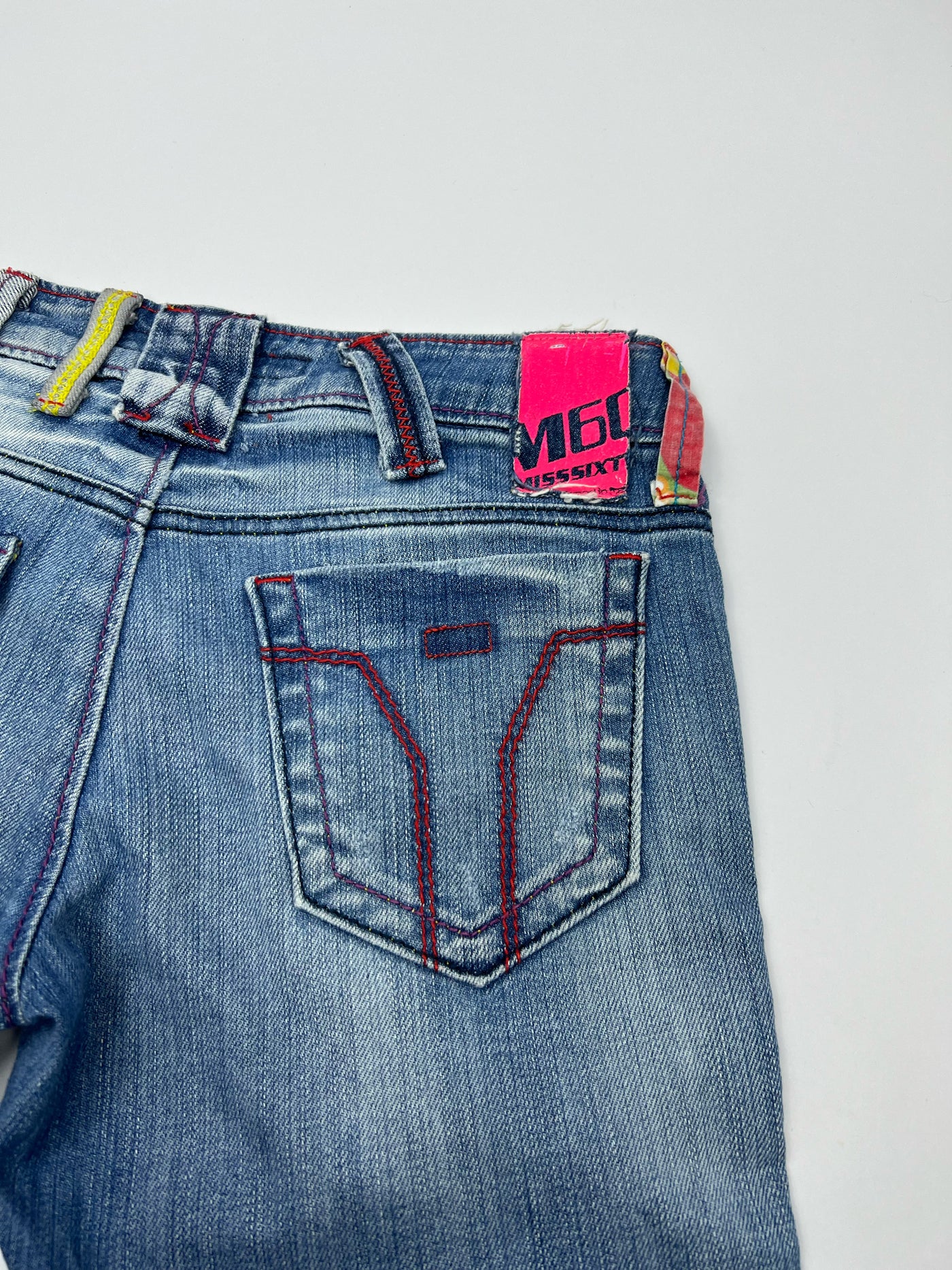 00's Miss Sixty Capri Jeans with Statement Belt Loops - W26