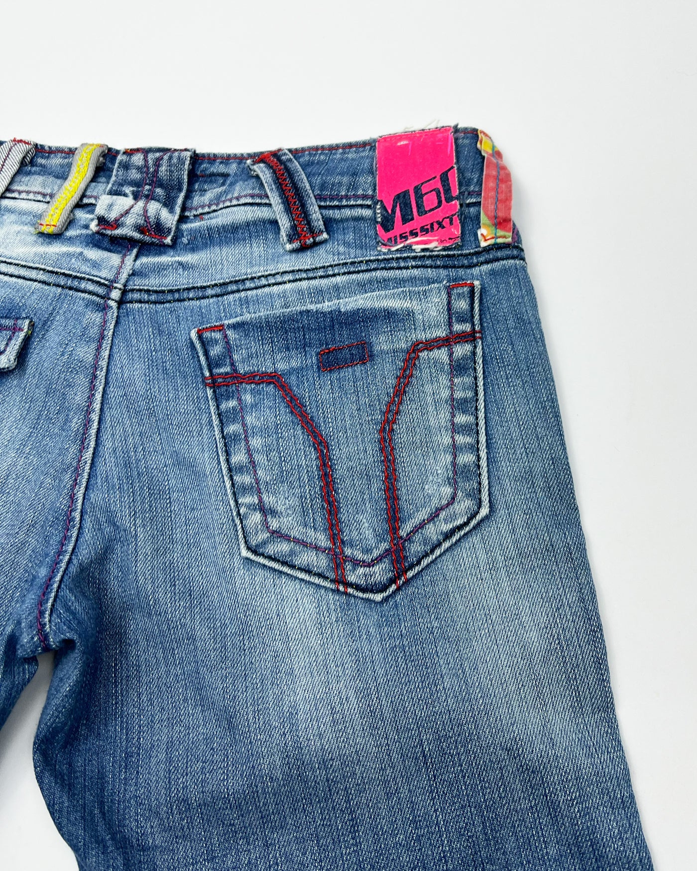 00's Miss Sixty Capri Jeans with Statement Belt Loops - W26