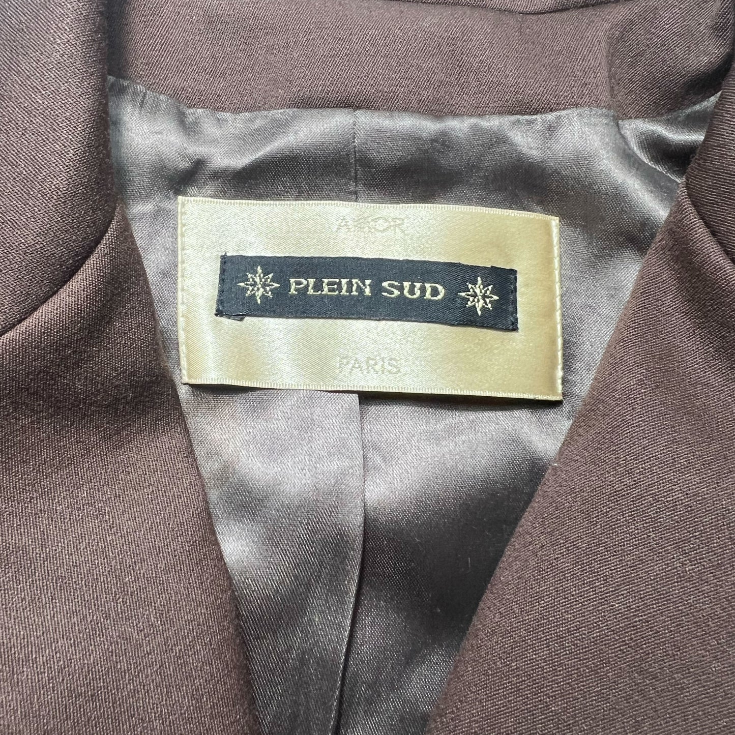 00's Plein Sud Blazer Jacket in Chocolate Brown