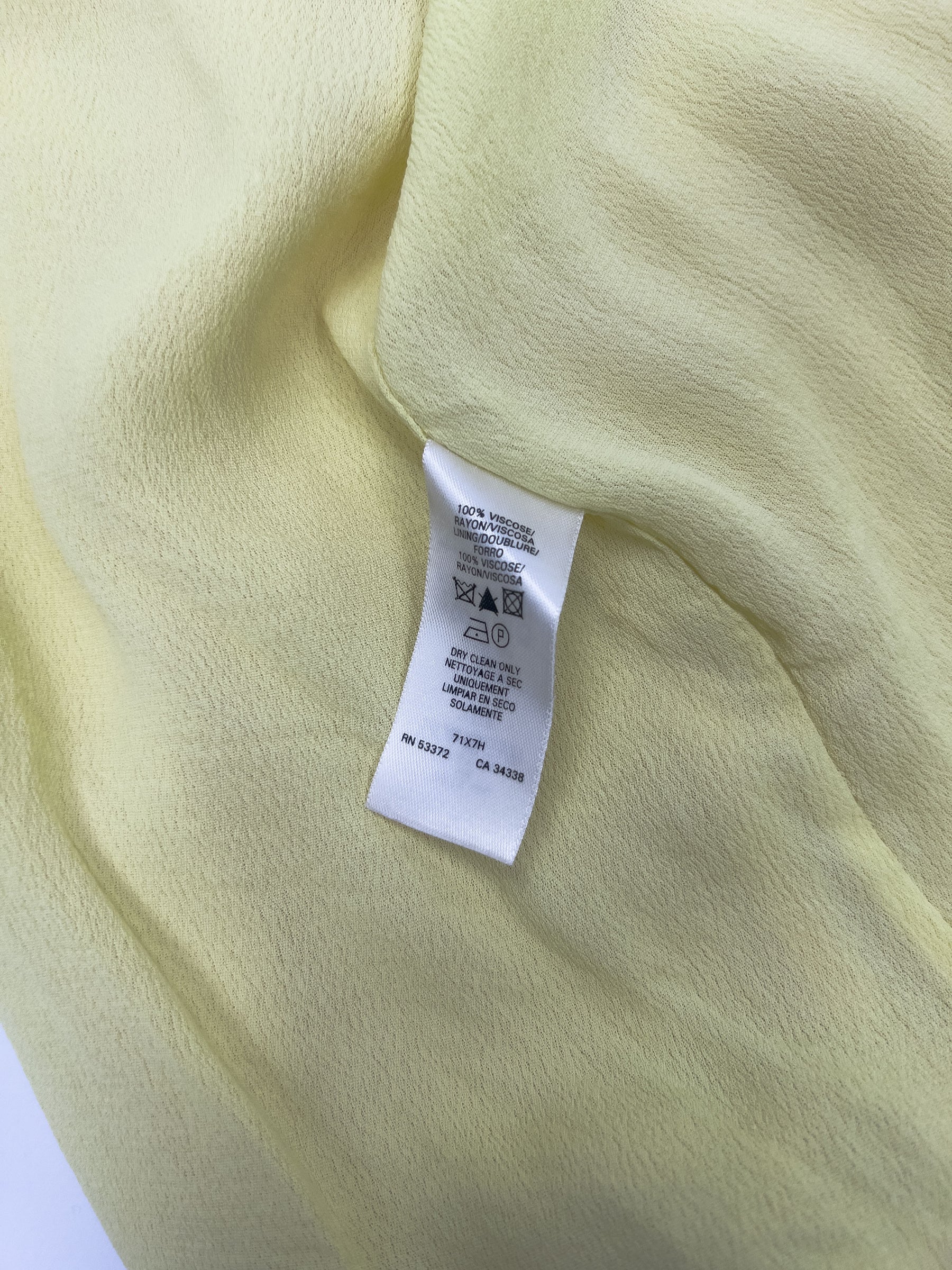 00's French Connection Slip Dress with Floral Applique in Nude / Yellow / Blue / Green - M