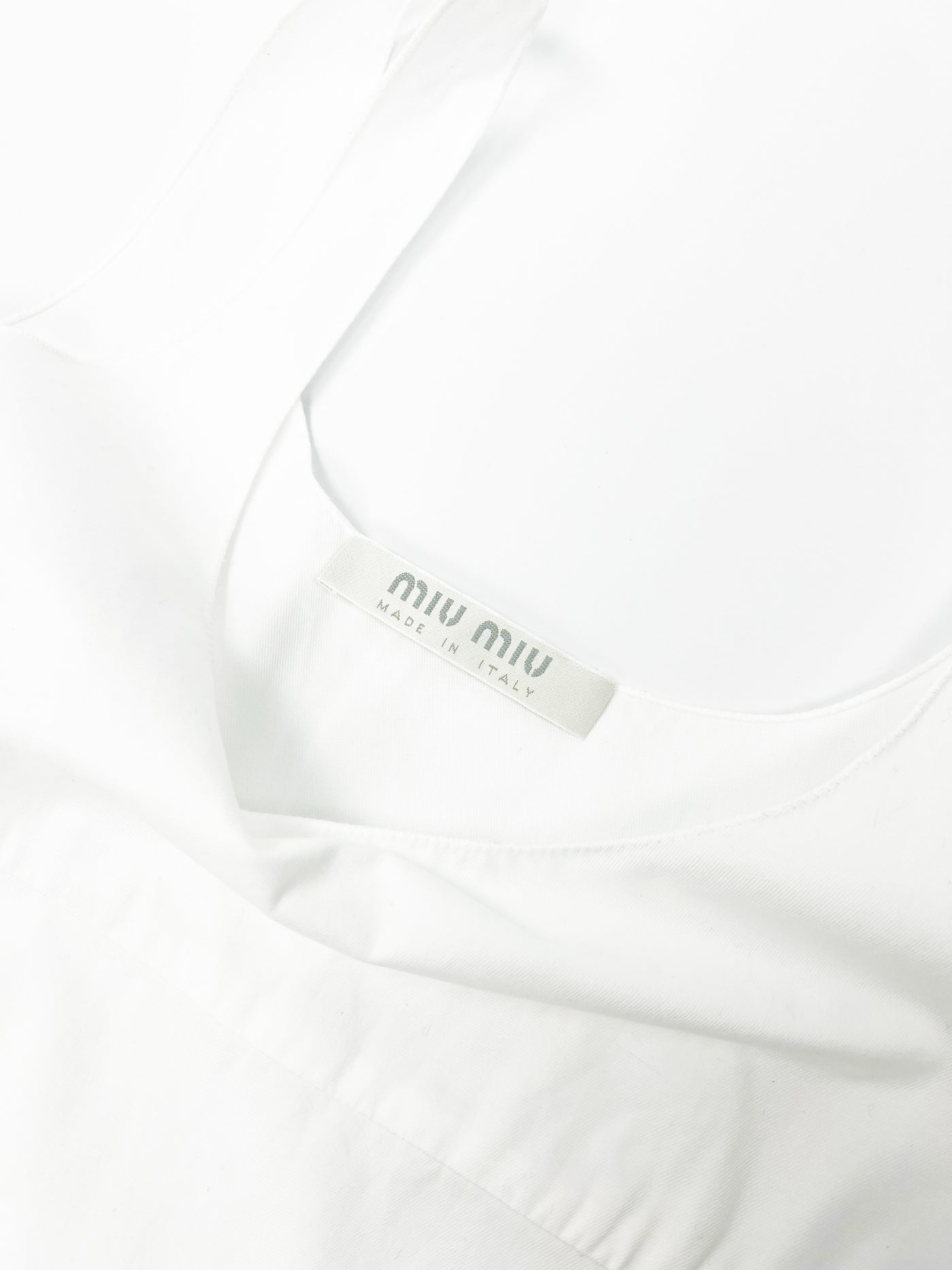 SS 1999 Miu Miu Babydoll Mini Dress with Ruffled Hem - XS