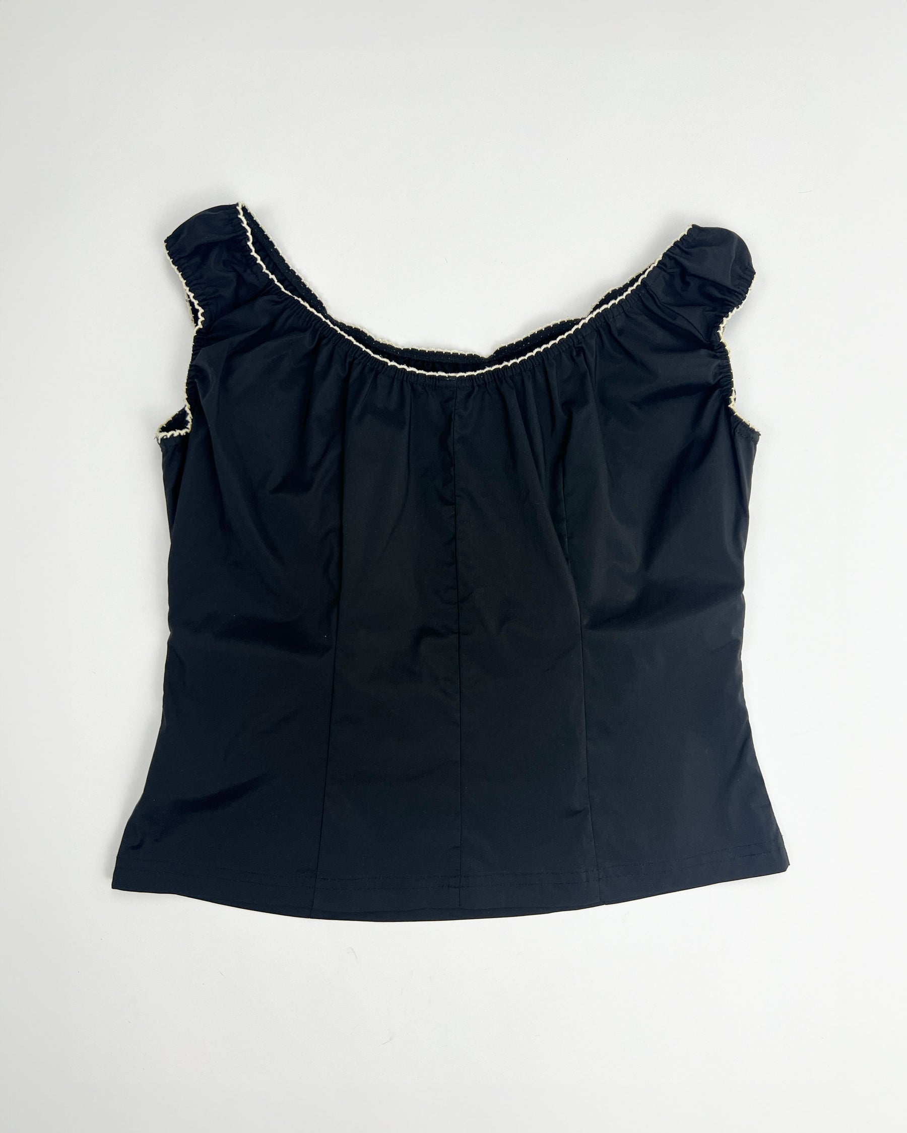 Early 00's Roxy Girl Technical Babydoll Top in Black - S