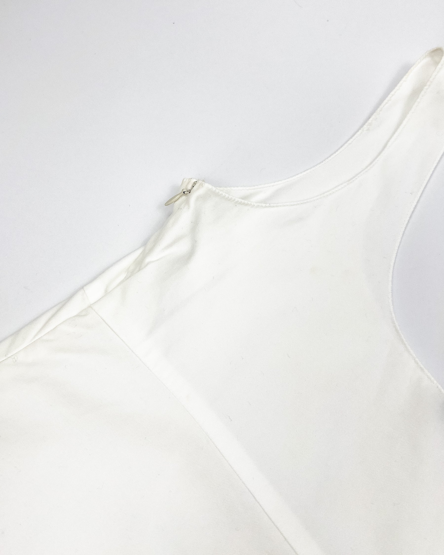 SS 1999 Miu Miu Babydoll Mini Dress with Ruffled Hem - XS